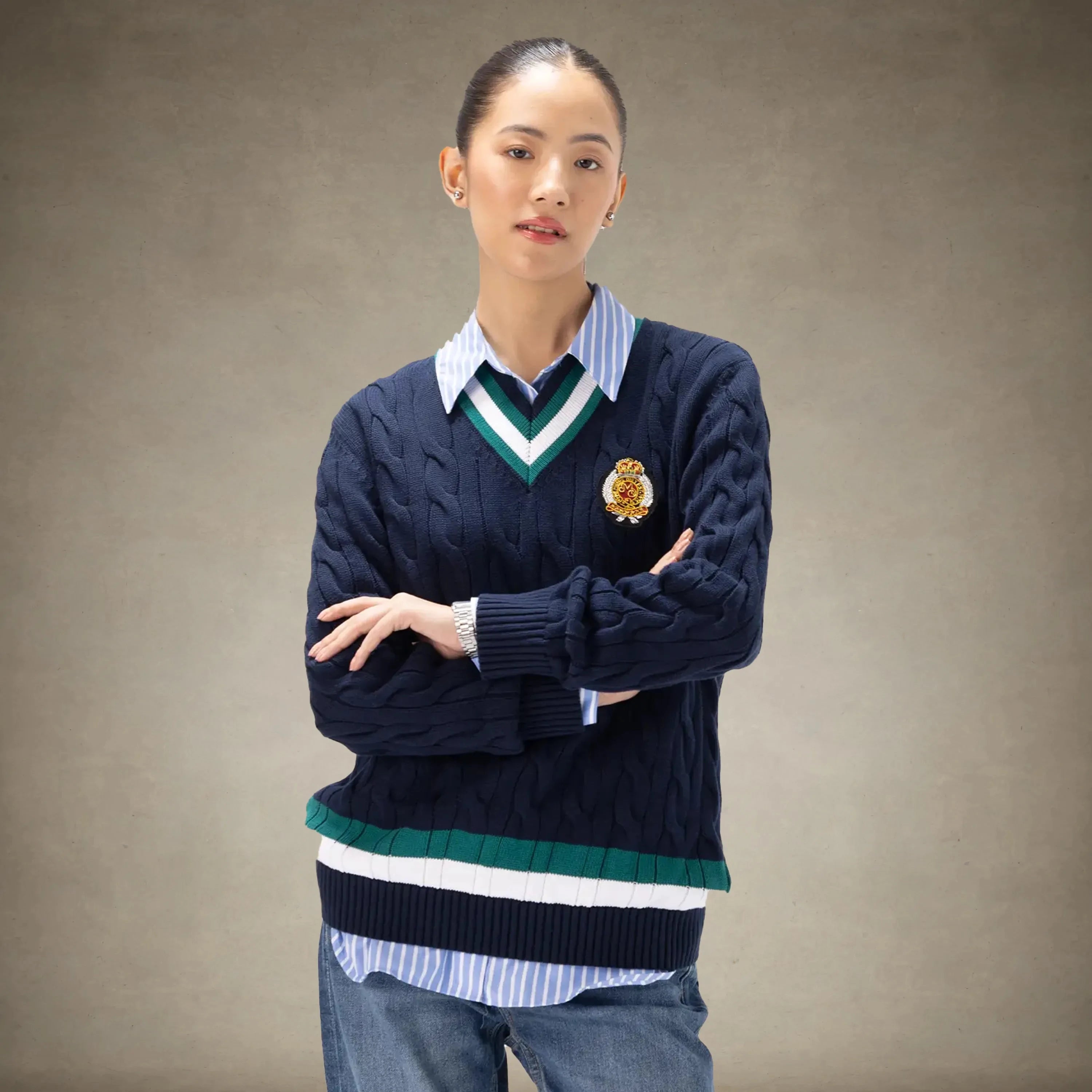 Women's Cable Knit Cricket Sweater Members Only®