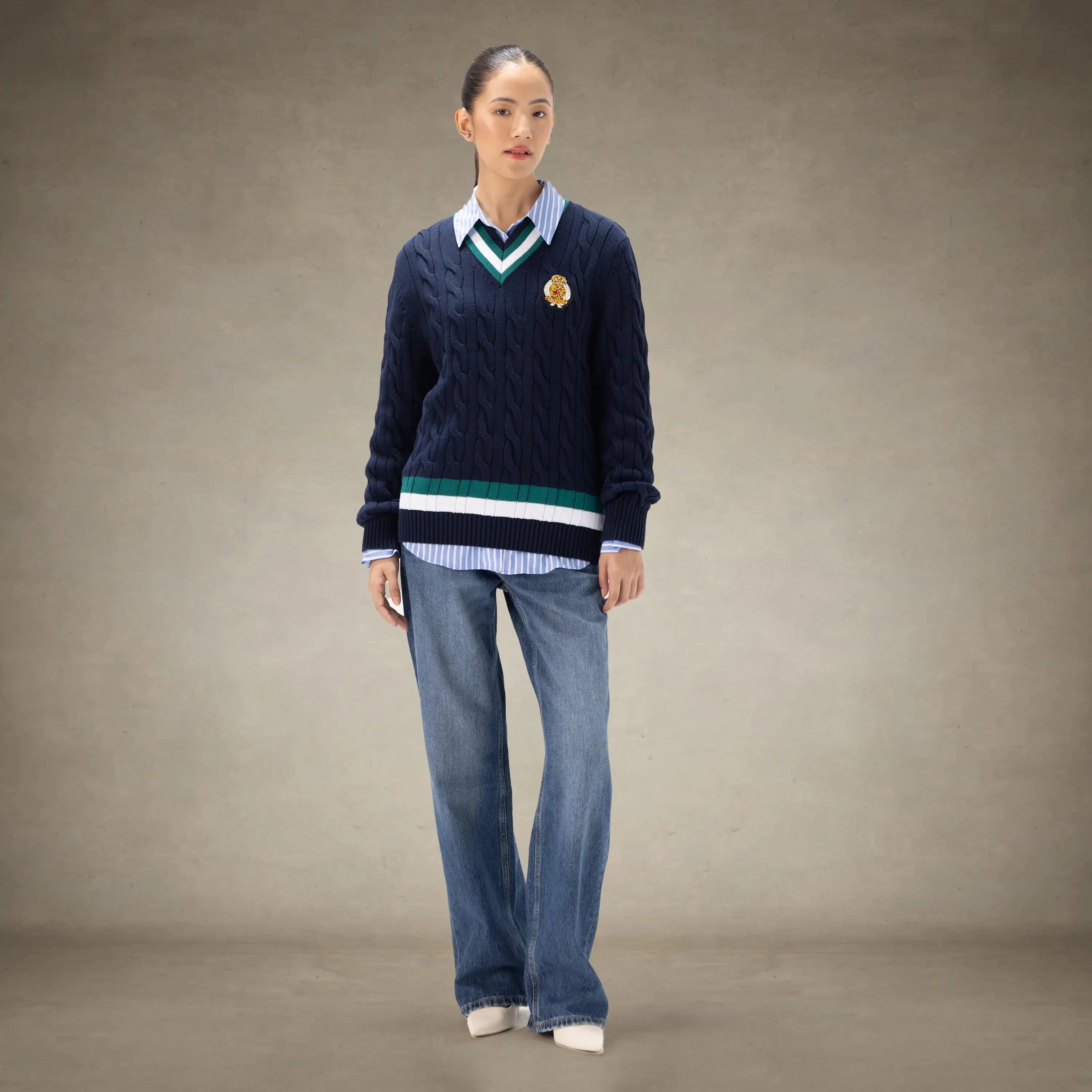 Women's Cable Knit Cricket Sweater Members Only®