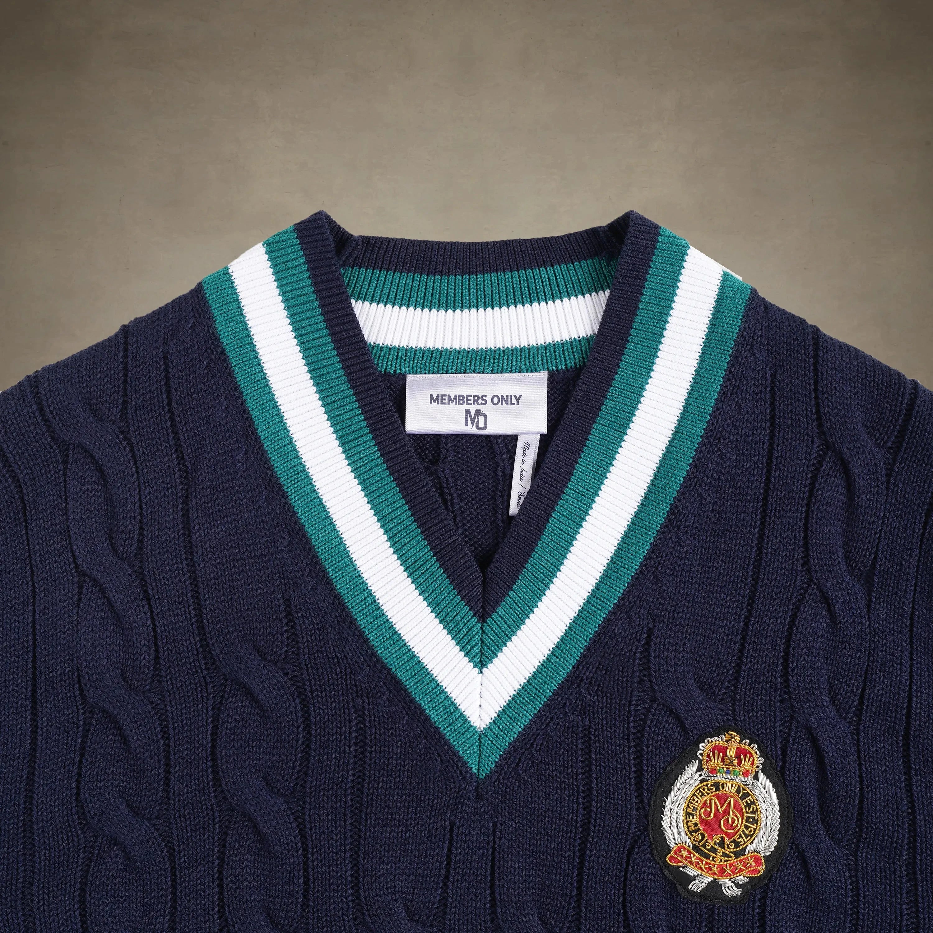 Men's Cable Knit Cricket Sweater Members Only®