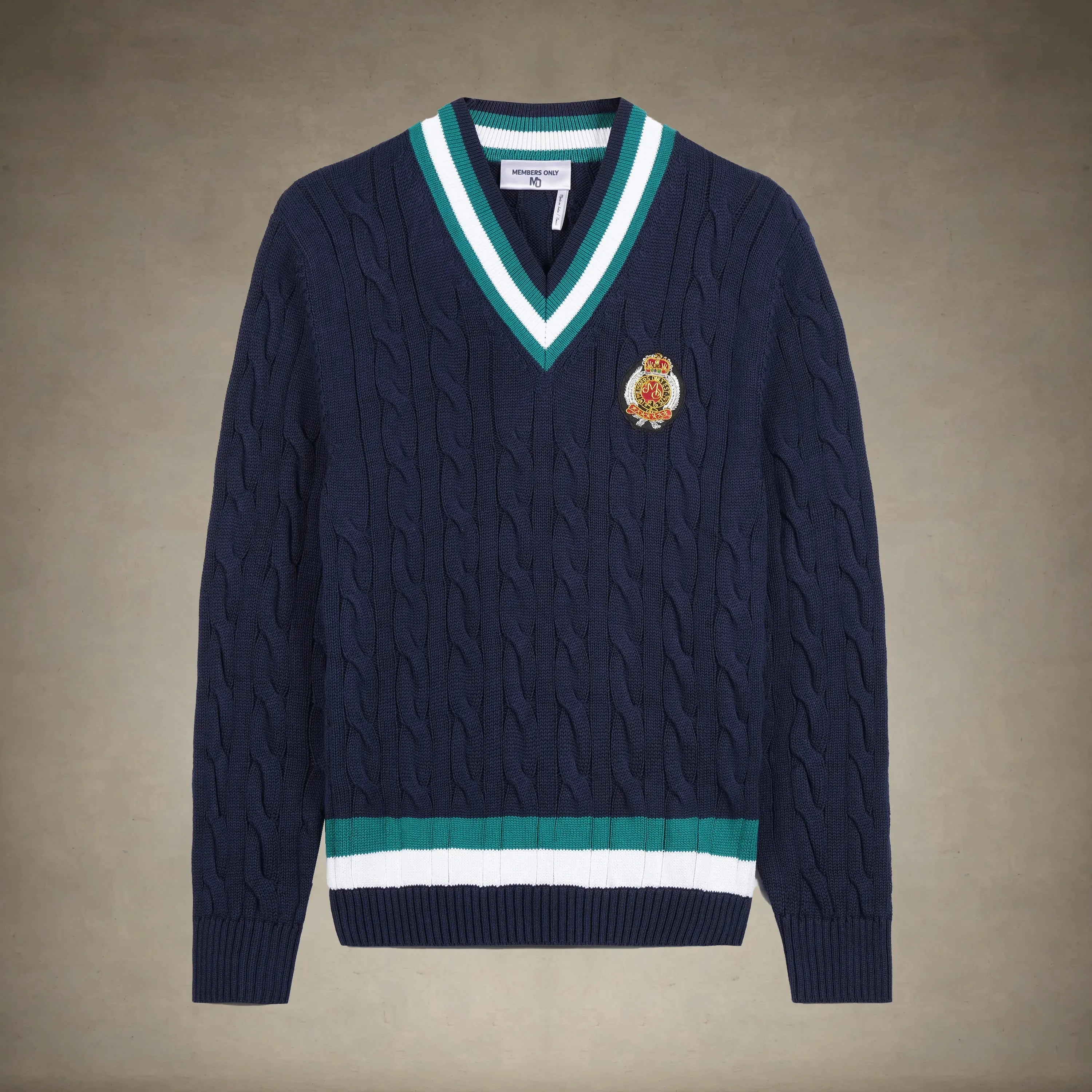 Men's Cable Knit Cricket Sweater Members Only®