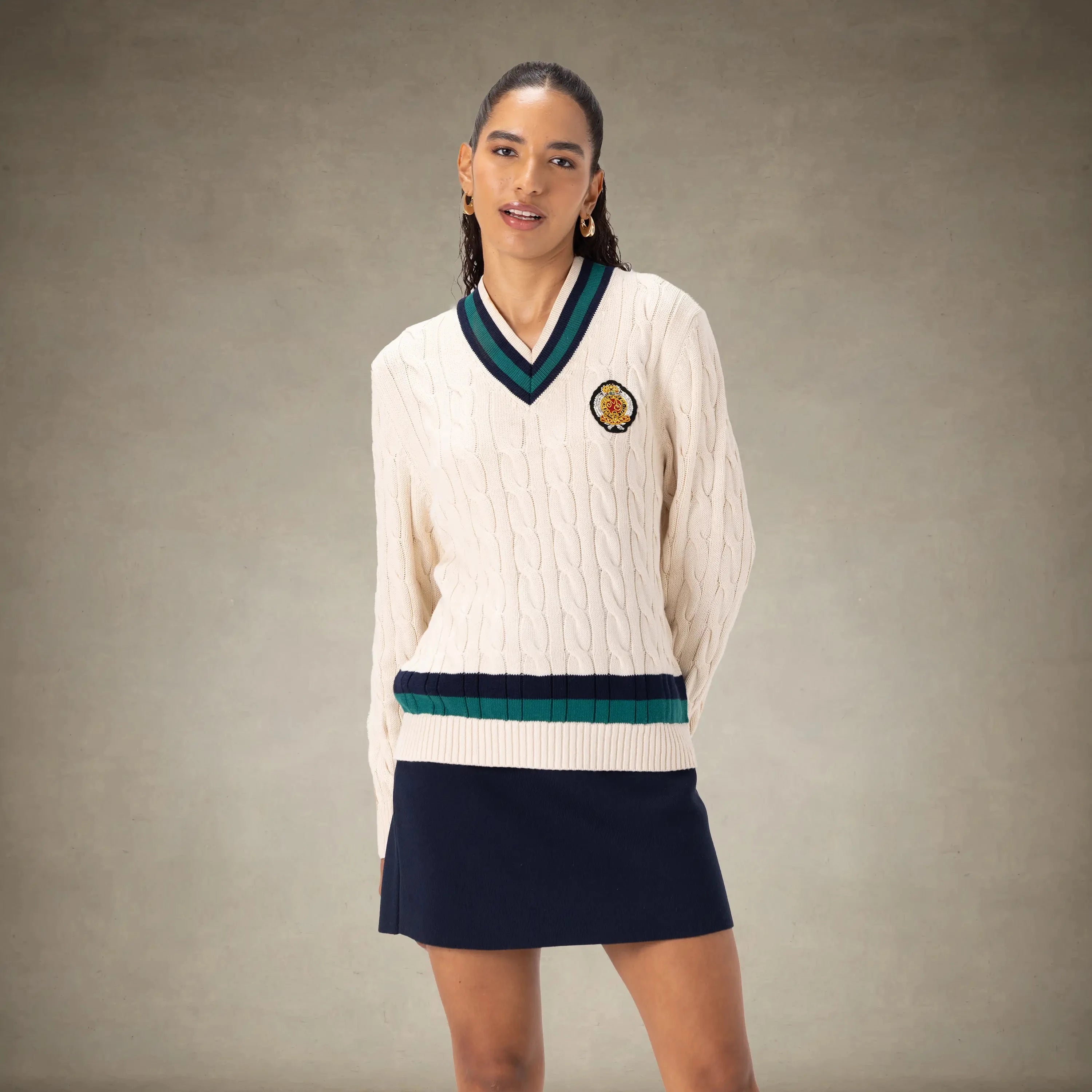 Women's Cable Knit Cricket Sweater Members Only®