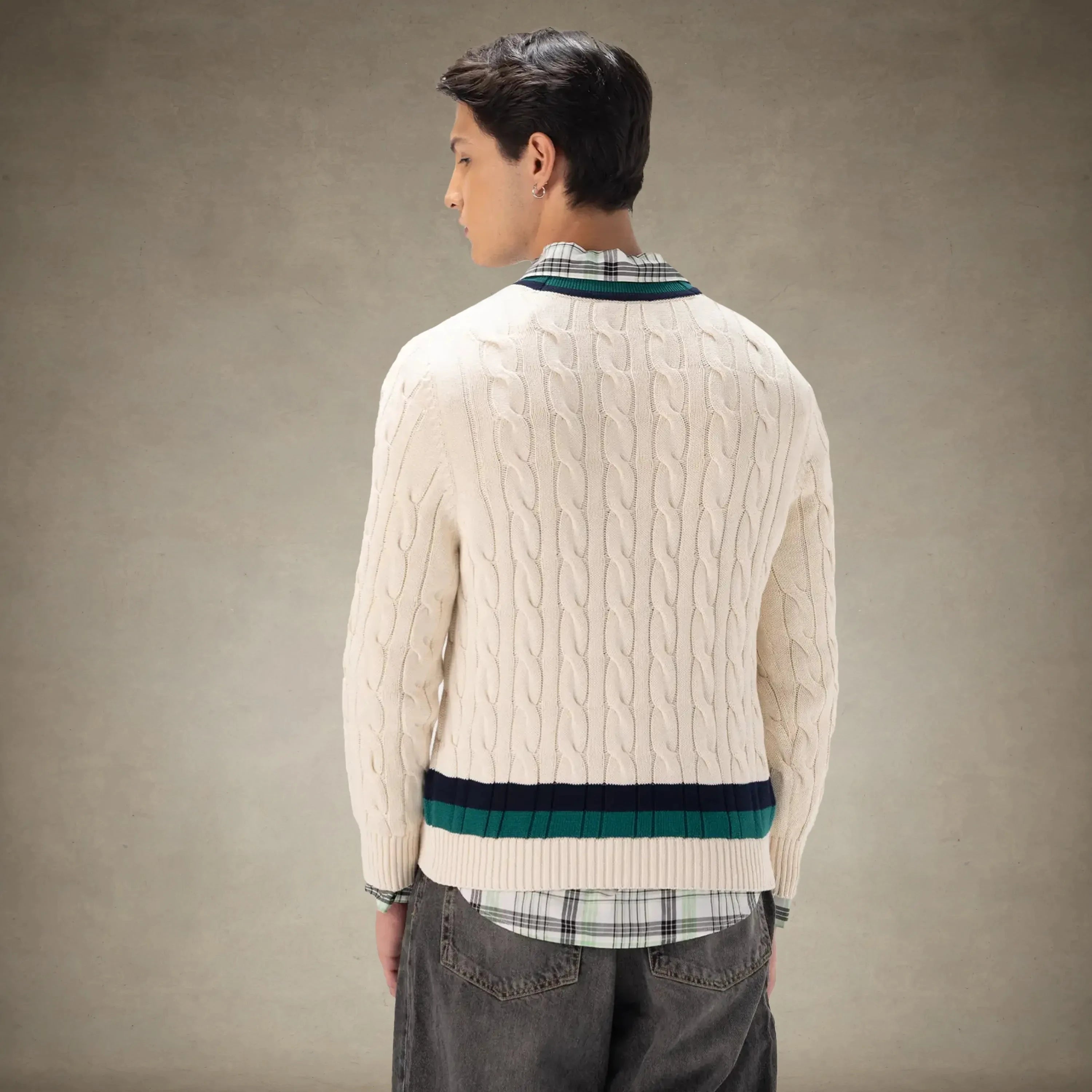 Men's Cable Knit Cricket Sweater Members Only®