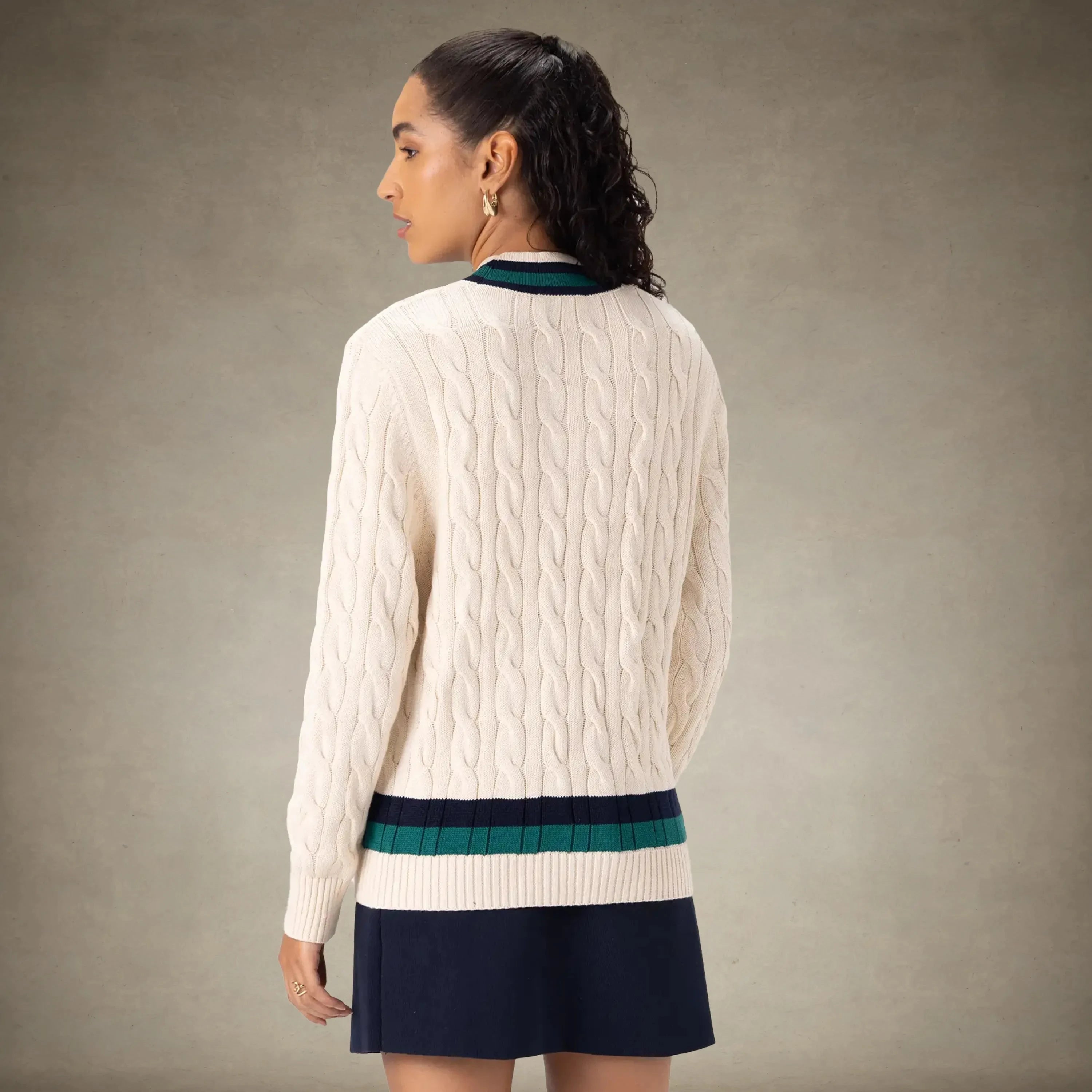 Women's Cable Knit Cricket Sweater Members Only®