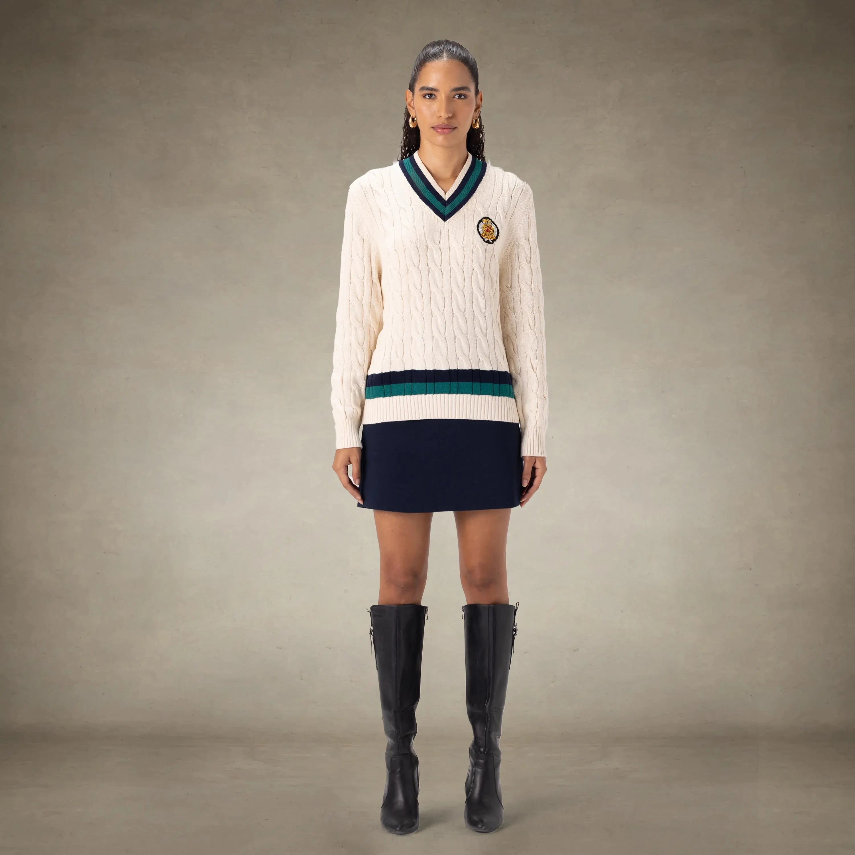 Women's Cable Knit Cricket Sweater Members Only®