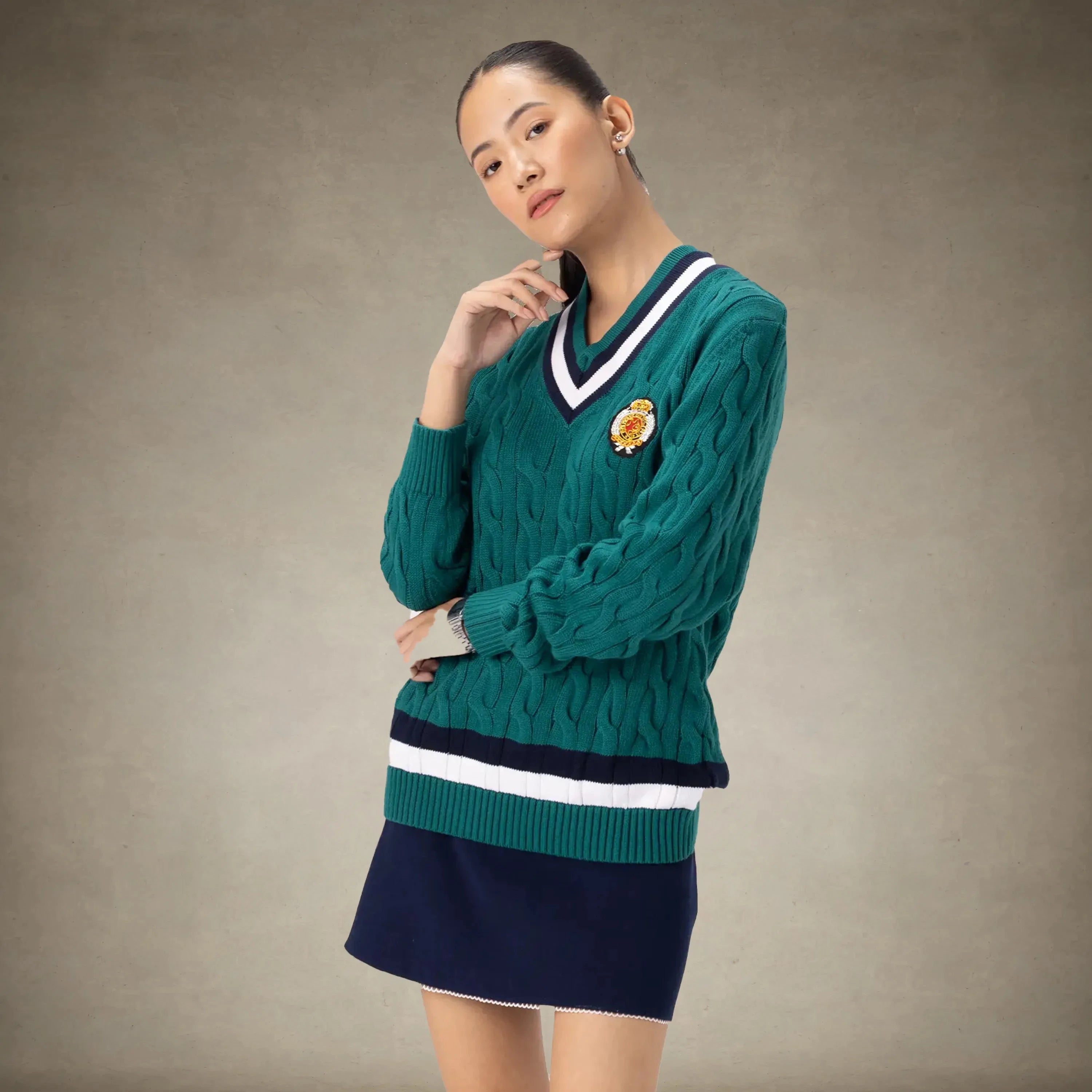 Women's Cable Knit Cricket Sweater Members Only®