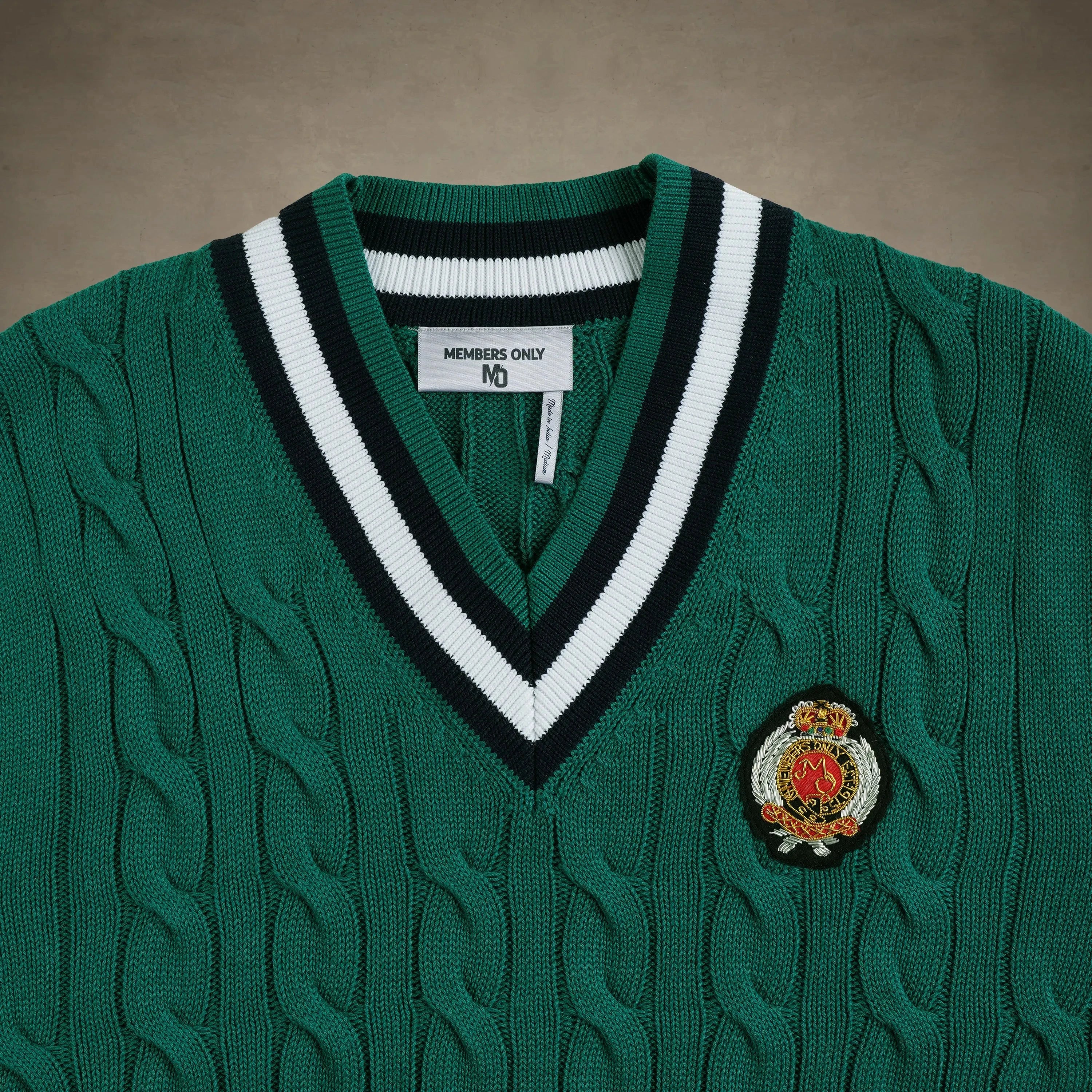 Men's Cable Knit Cricket Sweater Members Only®