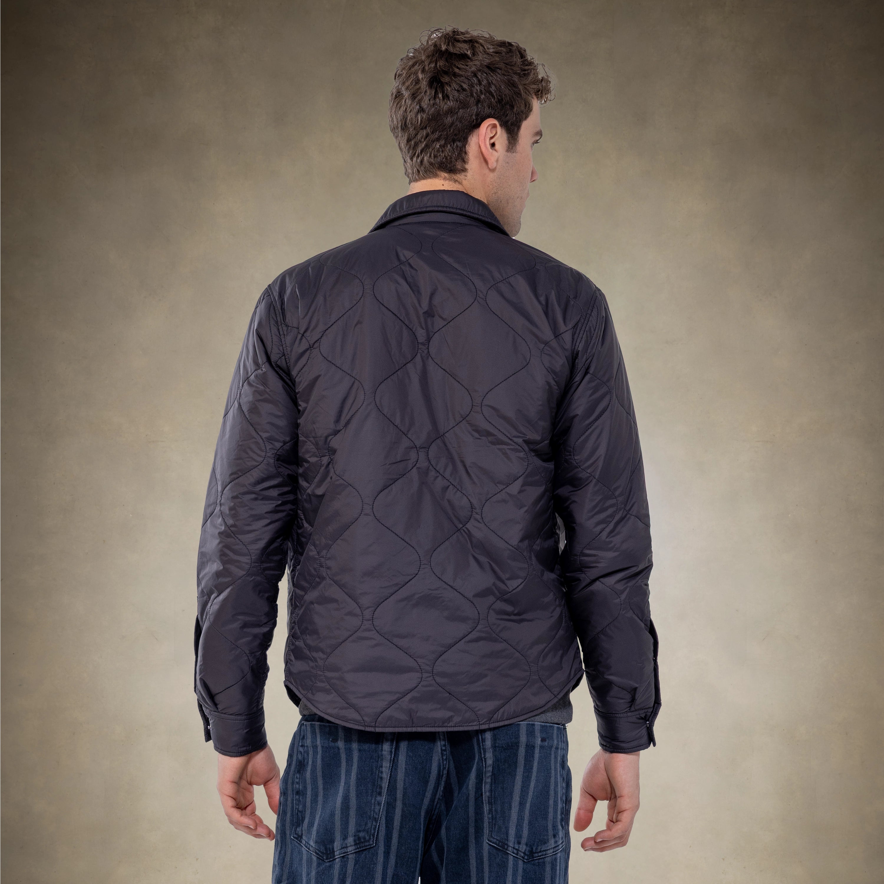 Men's Quilted Shirt Jacket