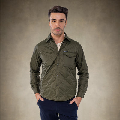 Men's Quilted Shirt Jacket