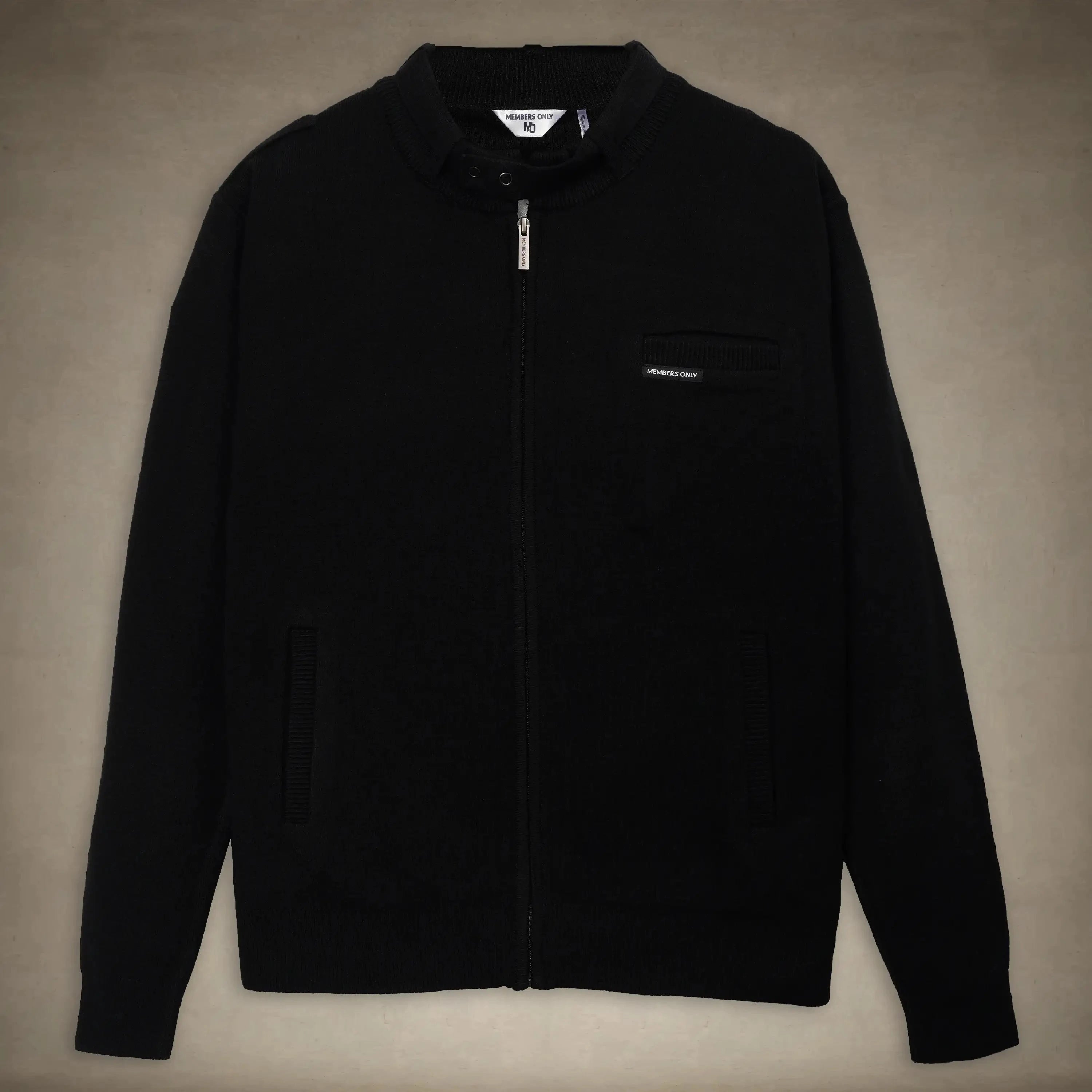Members only sweater for fall fashion black small