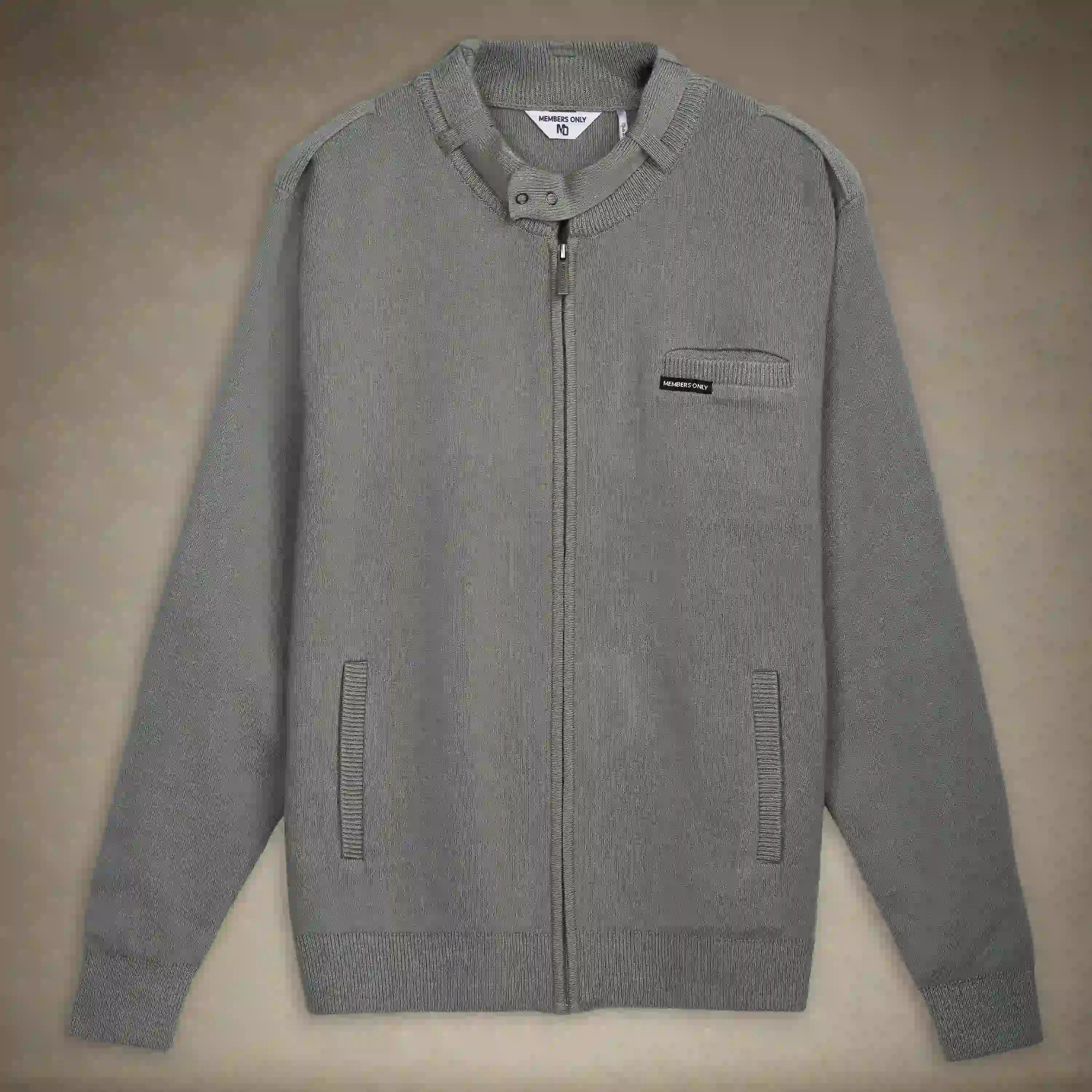 Members only mens sweaters for fall fashion grey
