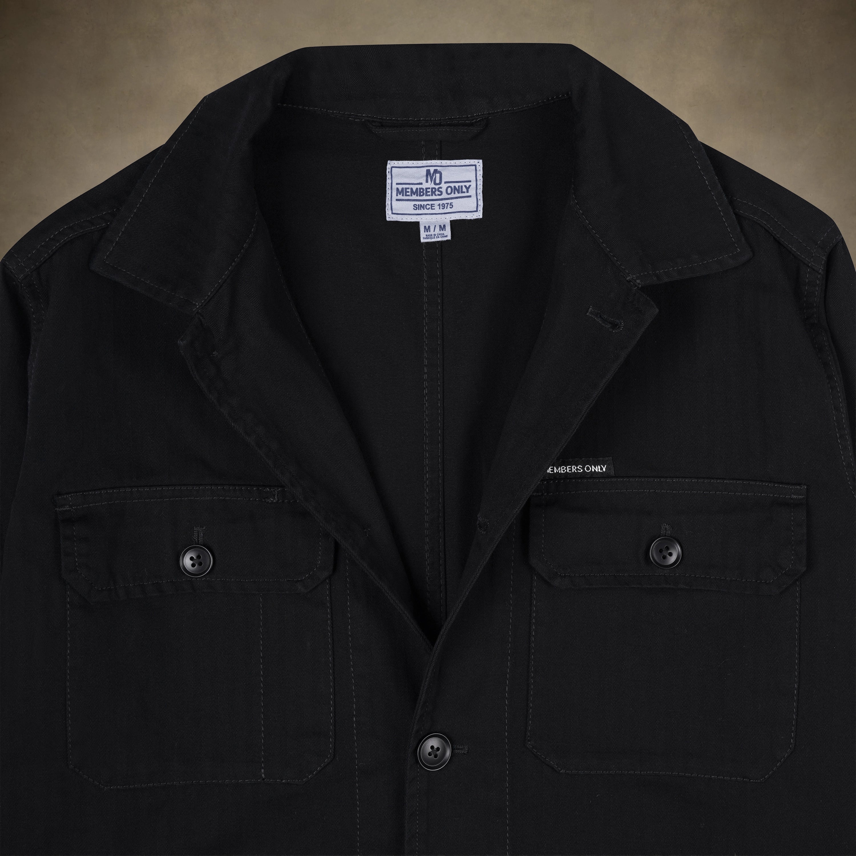 Twill shirt jacket with chest pockets