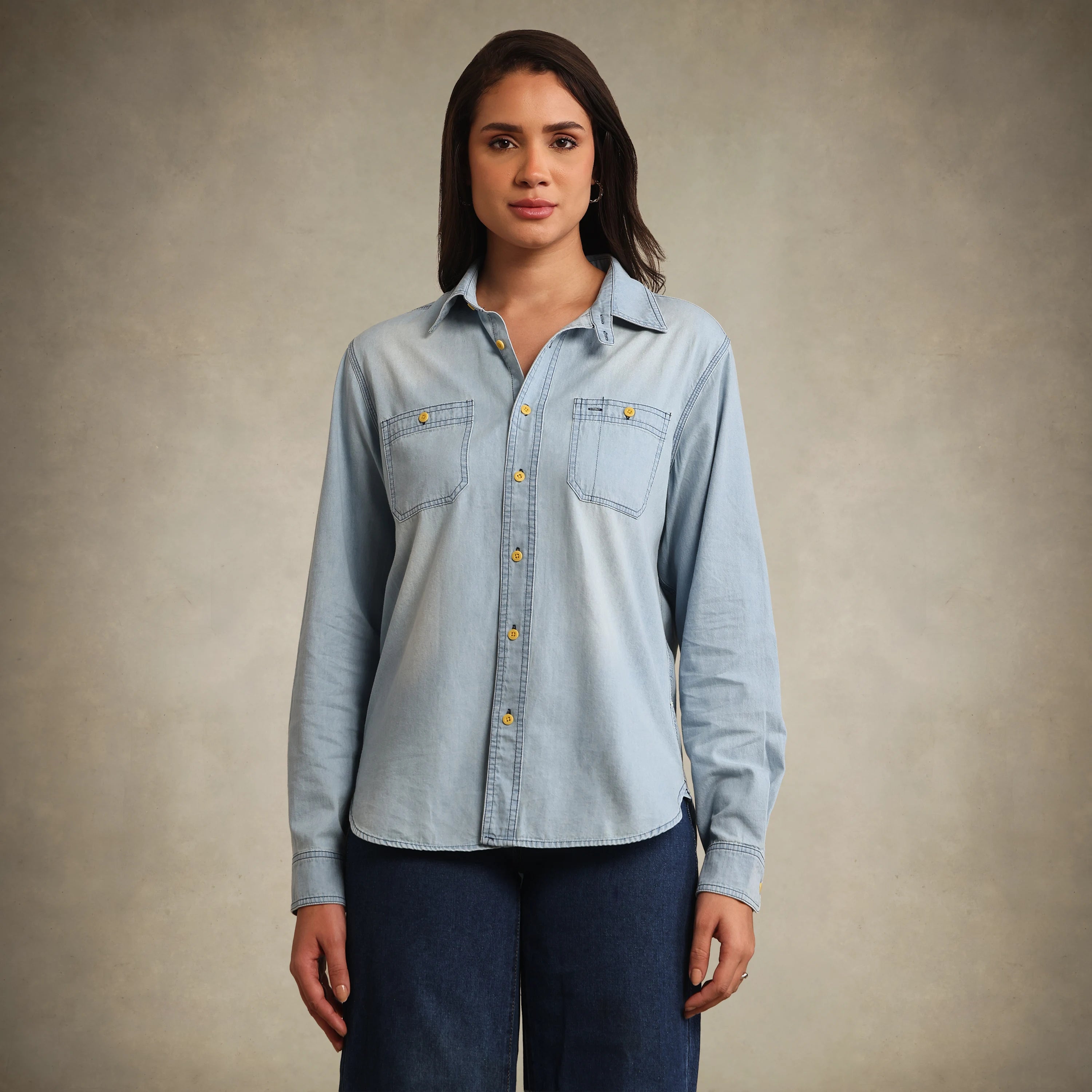 Women's Oversized Denim Shirt