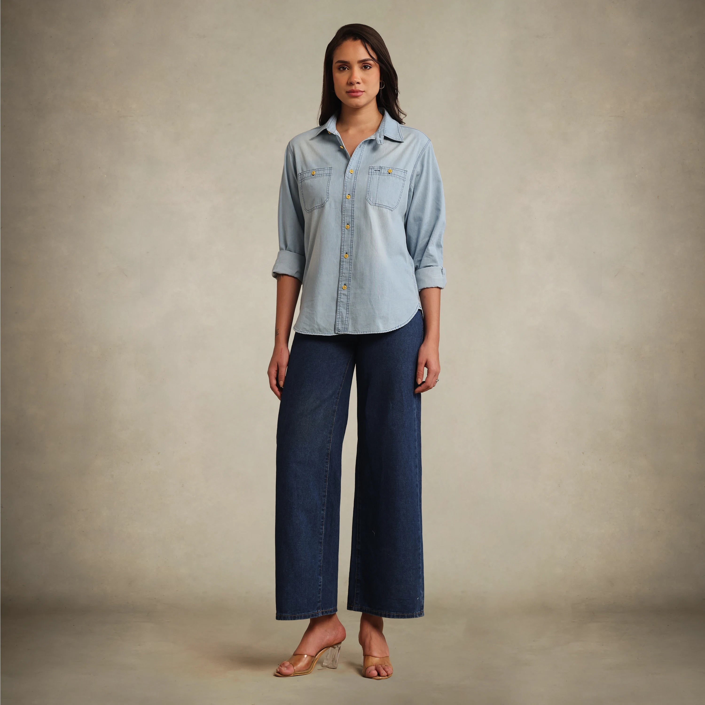 Women's Oversized Denim Shirt