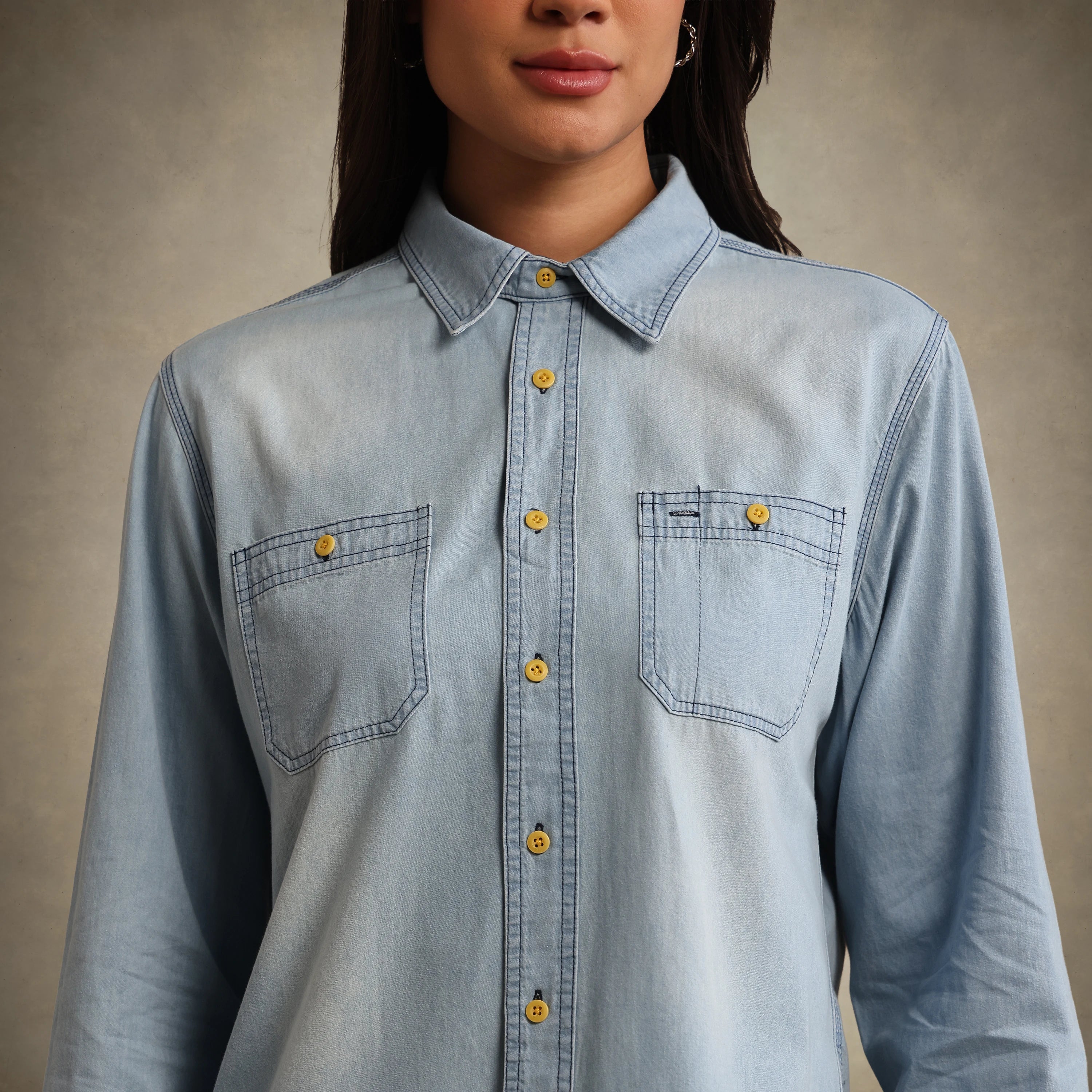 Women's Oversized Denim Shirt