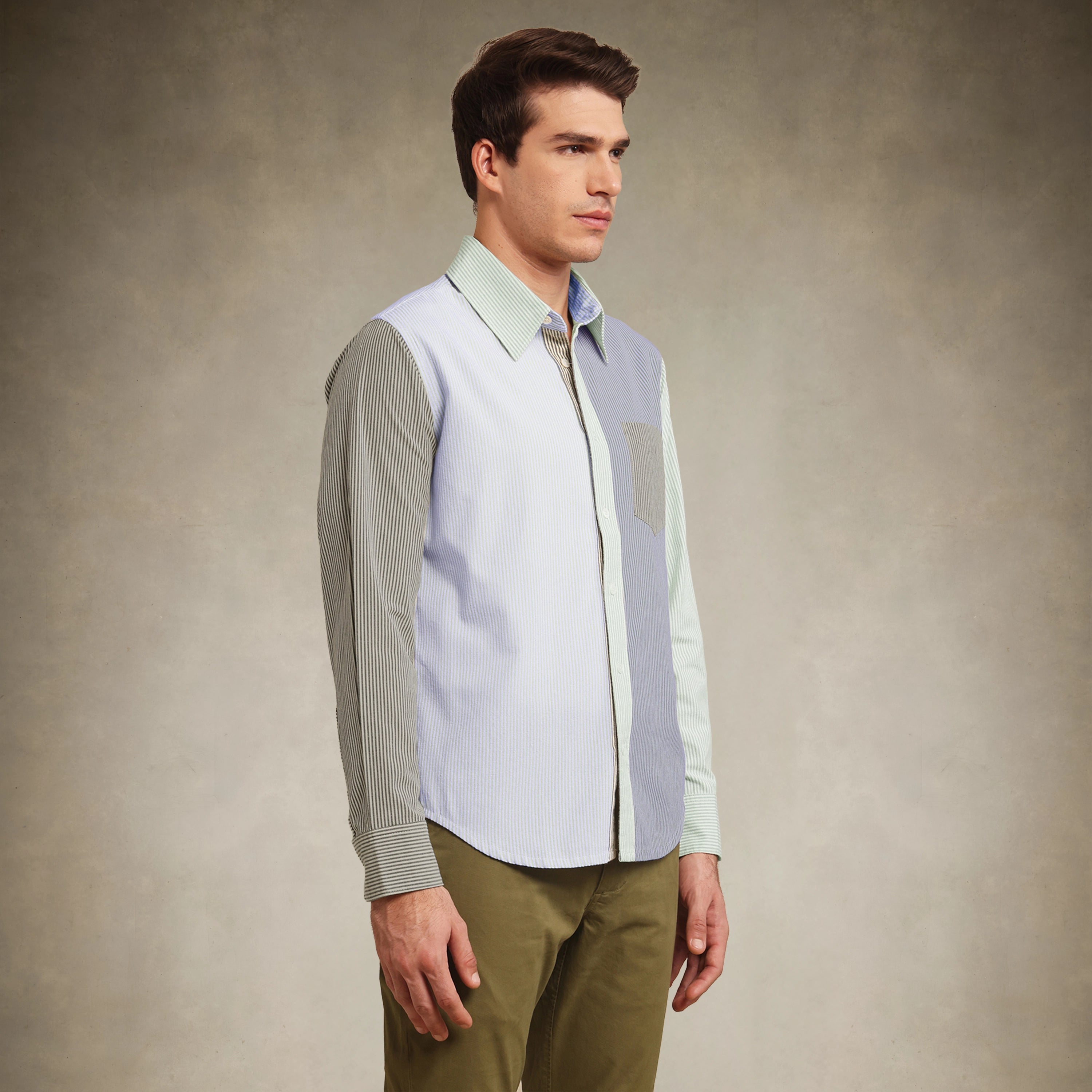 Men's lightweight striped shirt