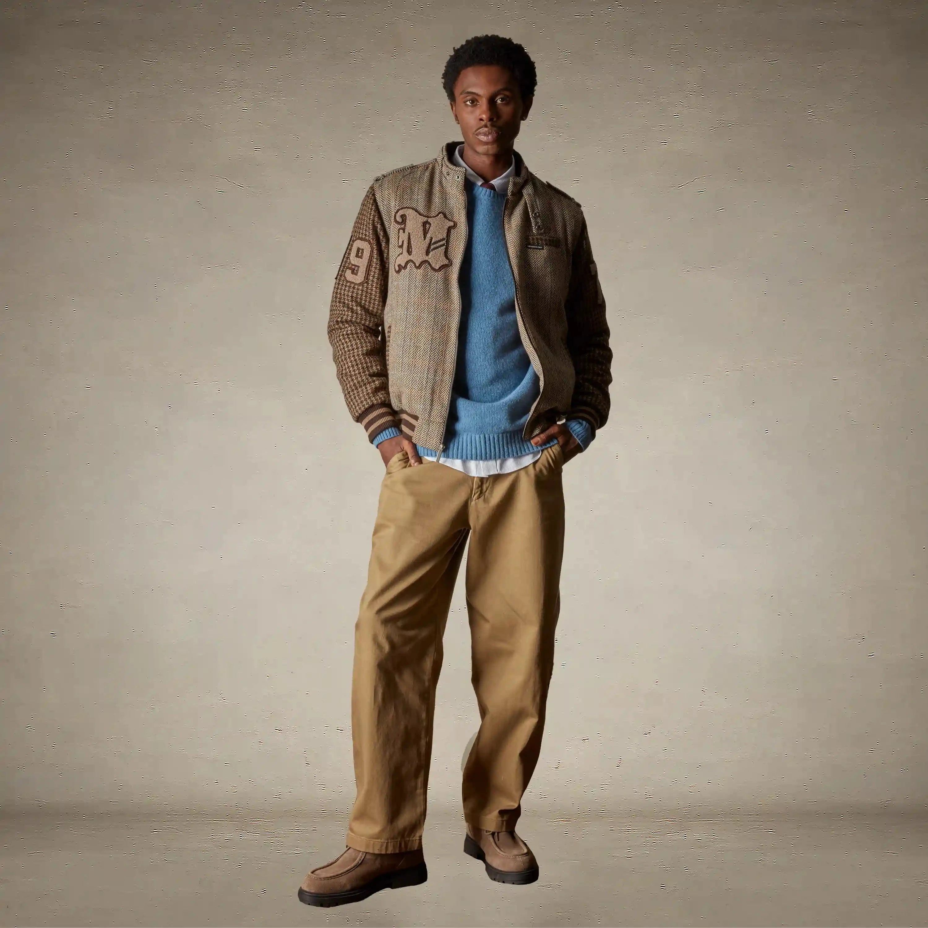Men's Tweed Varsity Jacket Men's Iconic Jacket Members Only®
