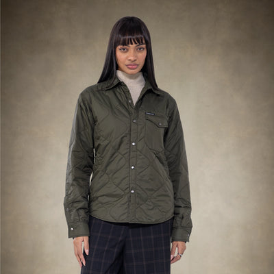Women's Oversized Quilted Shirt Jacket