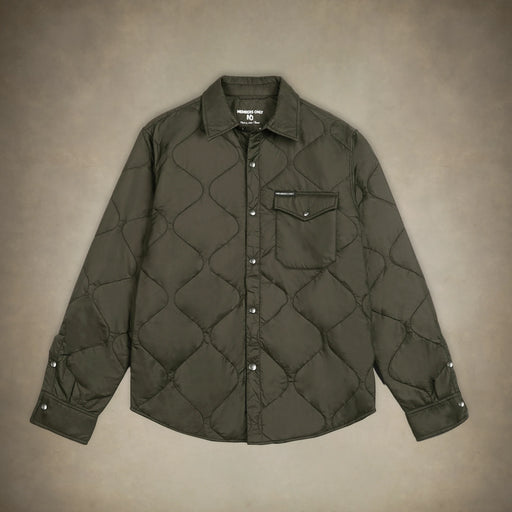 Women's Oversized Quilted Shirt Jacket