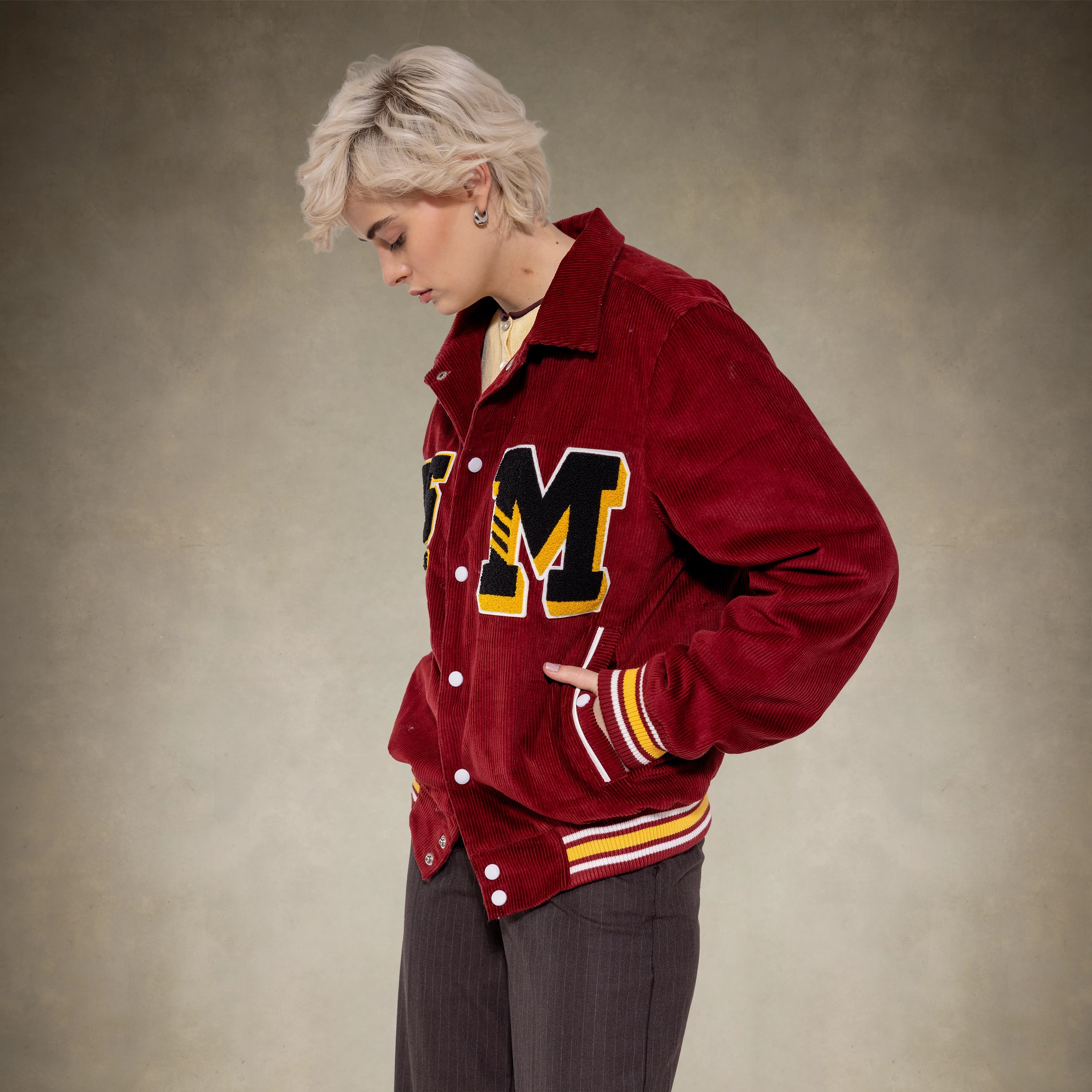 Women's Corduroy Varsity Jacket