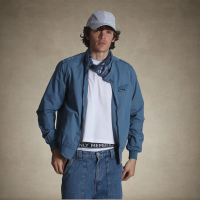 Men's Classic Iconic Racer Jacket Men's Iconic Jacket Members Only® Slate Small