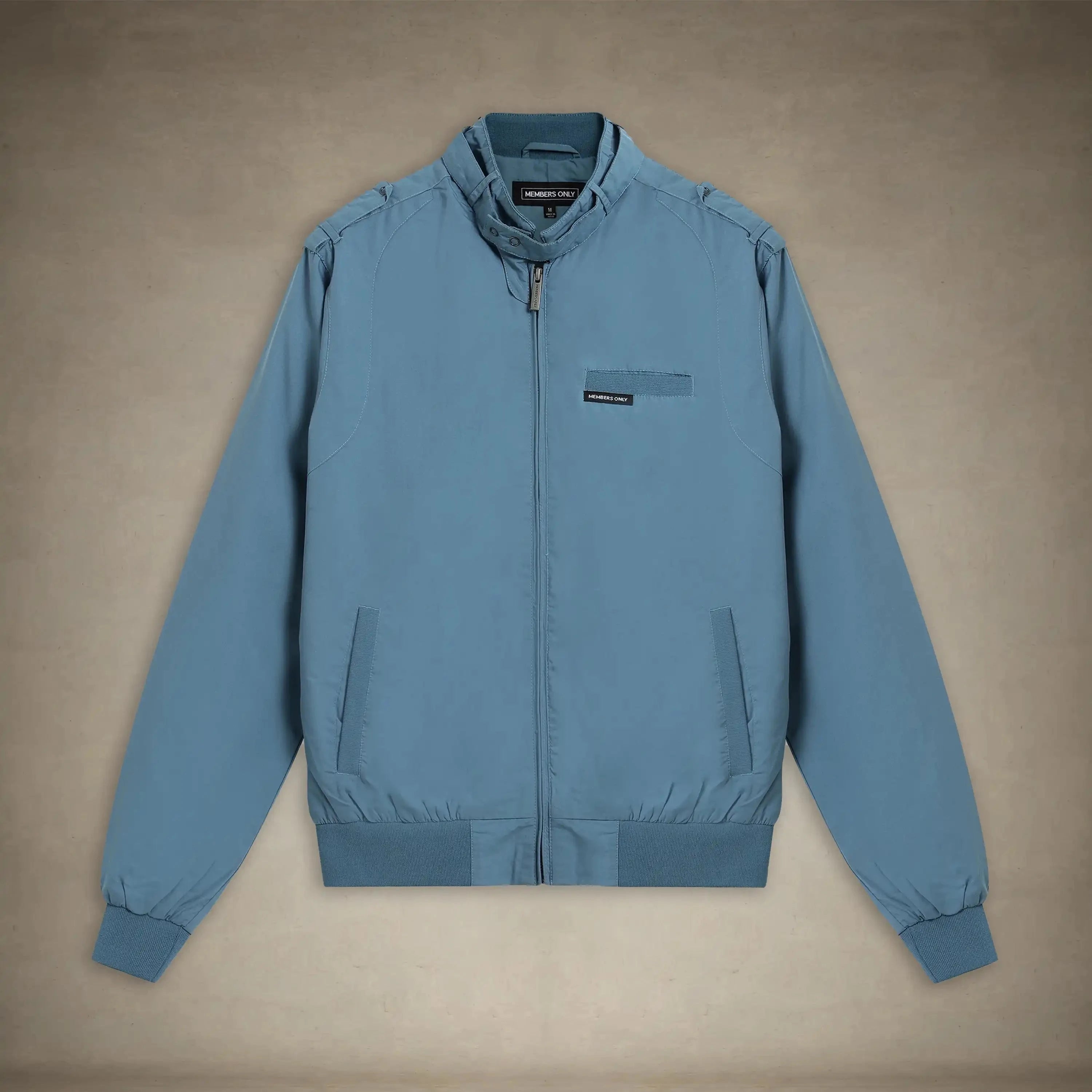 members only 80s fashion spring jacket for women slate small