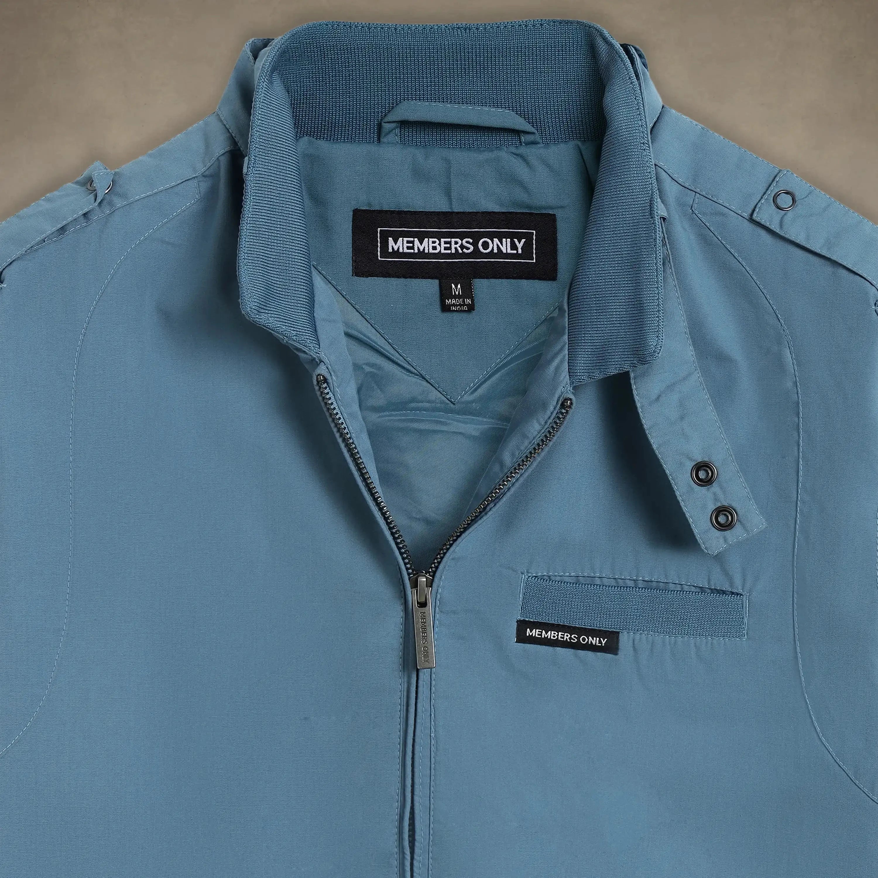 members only 80s fashion spring jacket for women slate