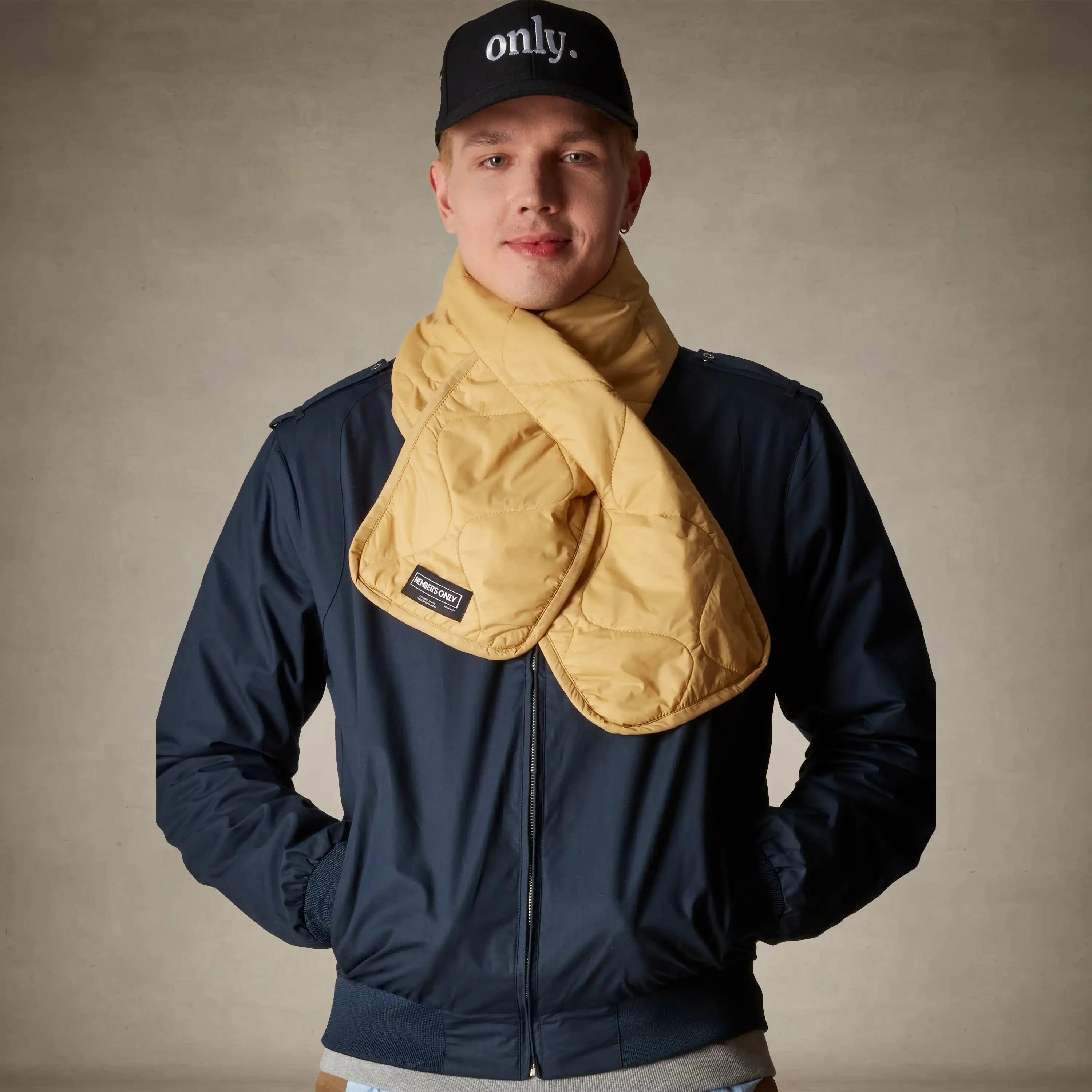 Members Only Quilted Scarf Members Only® Yellow