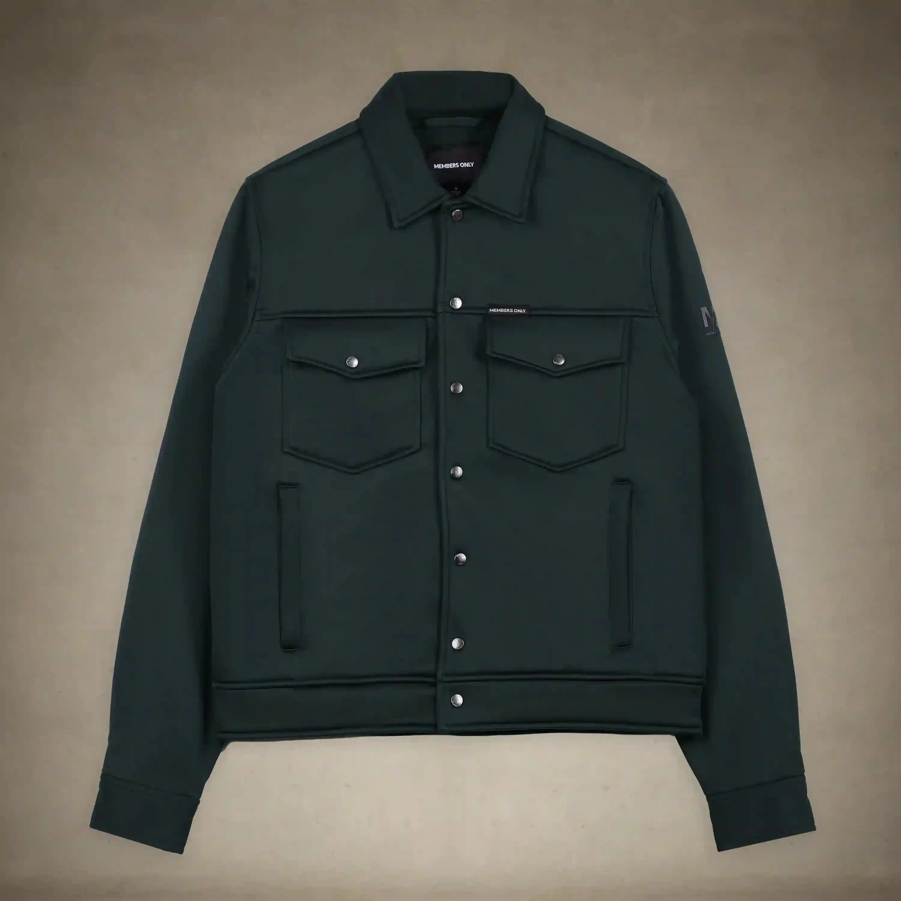 Men's Soft Shell Shirt Jacket Men's Iconic Jacket Members Only® Navy Small