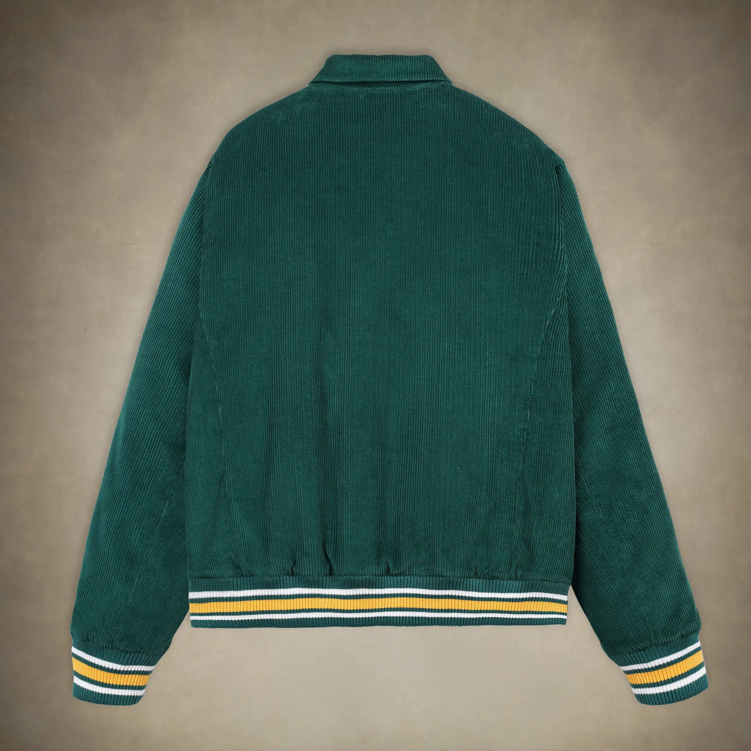 members only varsity jacket men green