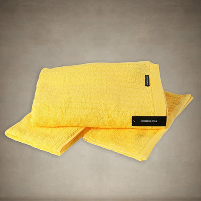 Wide Wale Towels Towels Members Only Washcloth Yellow