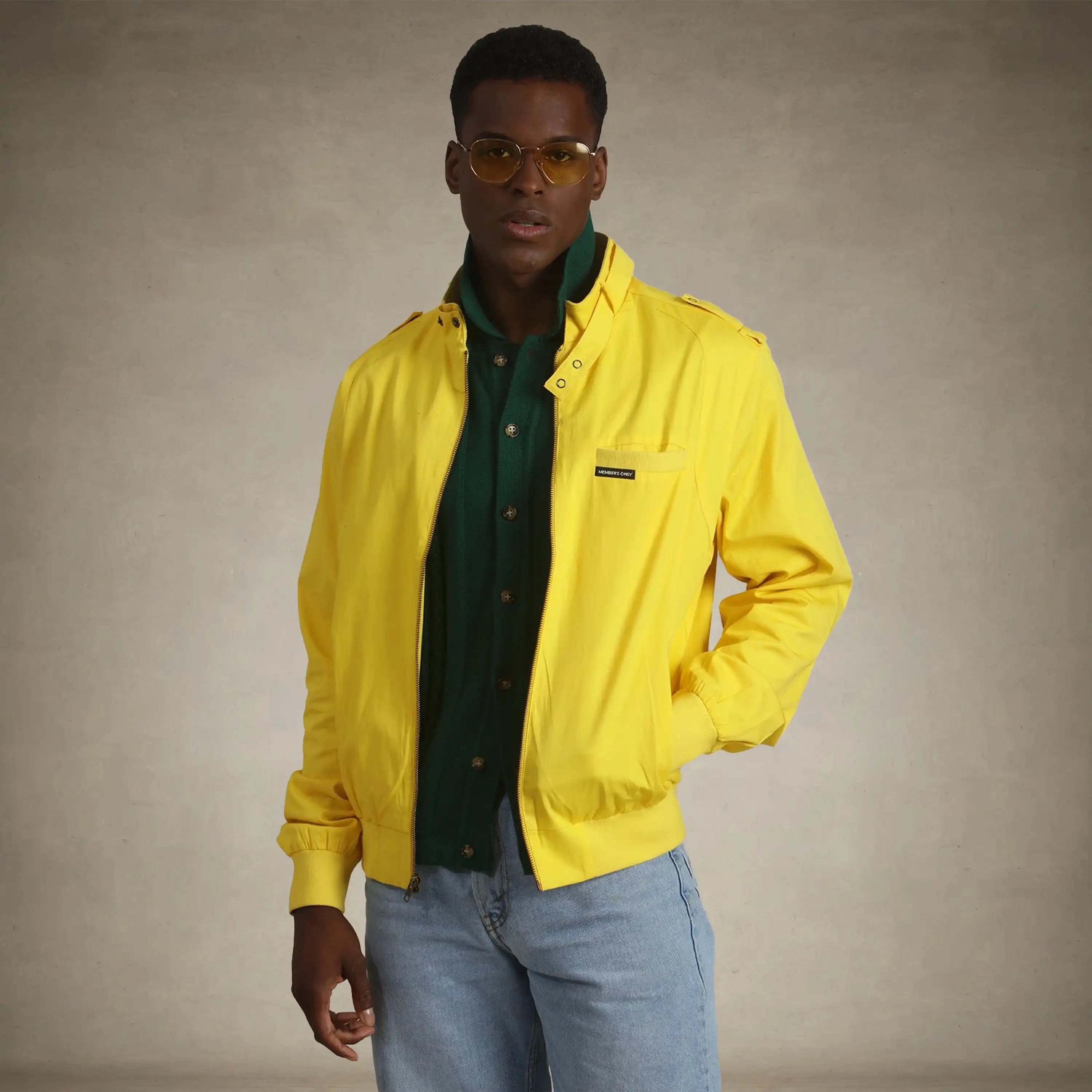 members only jacket yellow