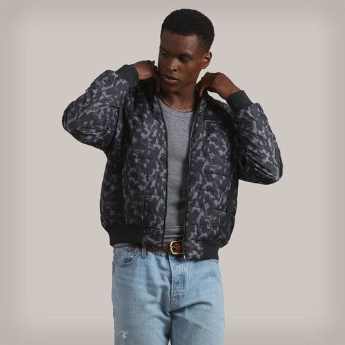 Men's SoHo Quilted Jacket Men's Iconic Jacket Members Only Black Camo Small 