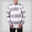 Patched Striped Oxford Shirt - FINAL SALE Mens Shirt Members Only Grey 2X-Large 