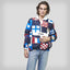 Men's Flag Print Pullover Windbreaker Jacket - FINAL SALE Men's Jackets Members Only NAVY Small 
