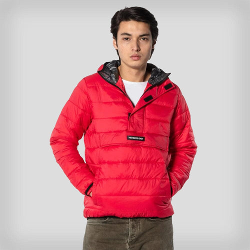Men's Popover Puffer Jacket - FINAL SALE Men's Jackets Members Only RED Small 