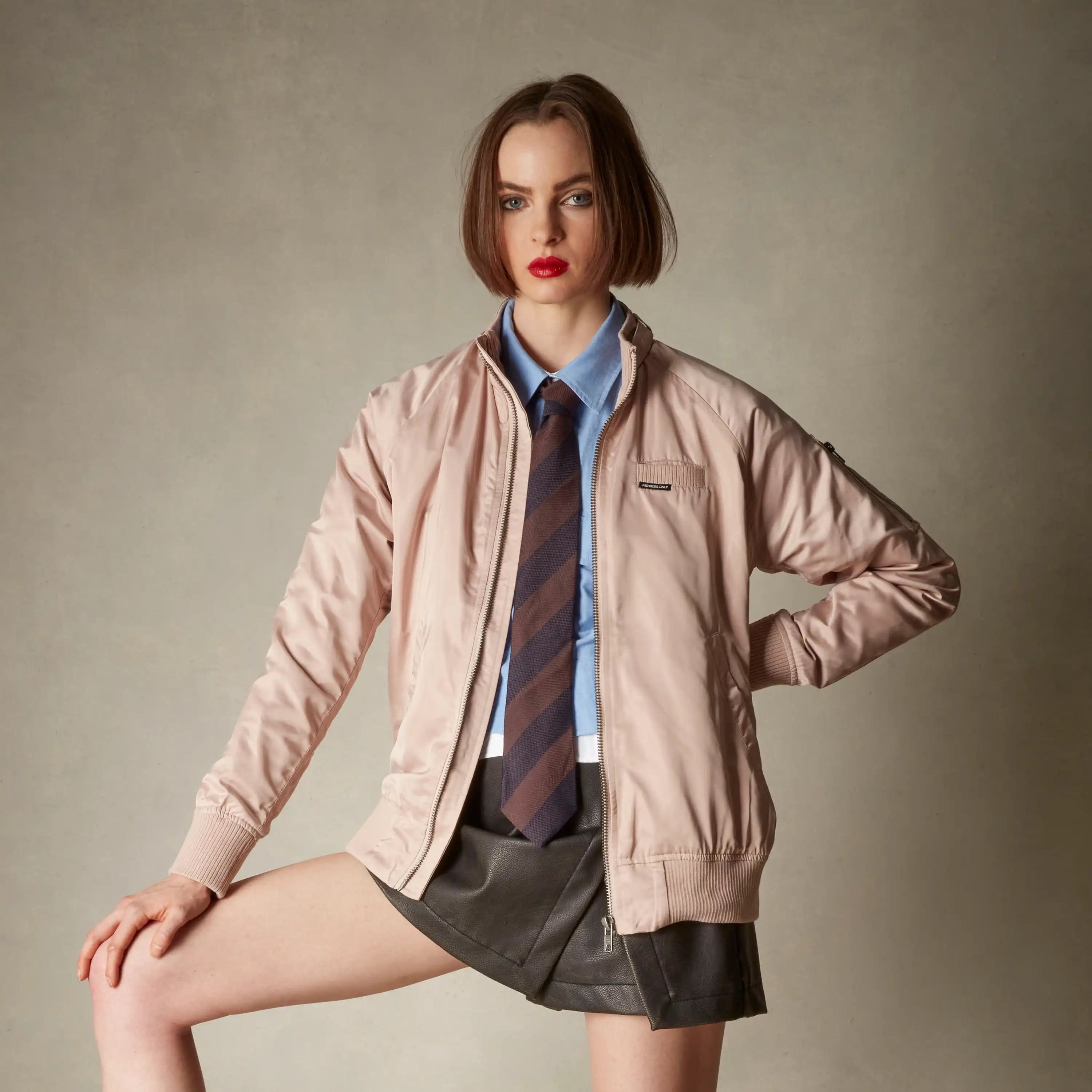 Women's Satin Bomber Jacket