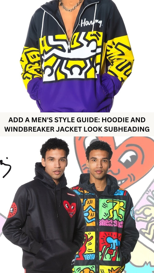Men's Style Guide: Hoodie and Windbreaker Jacket Look