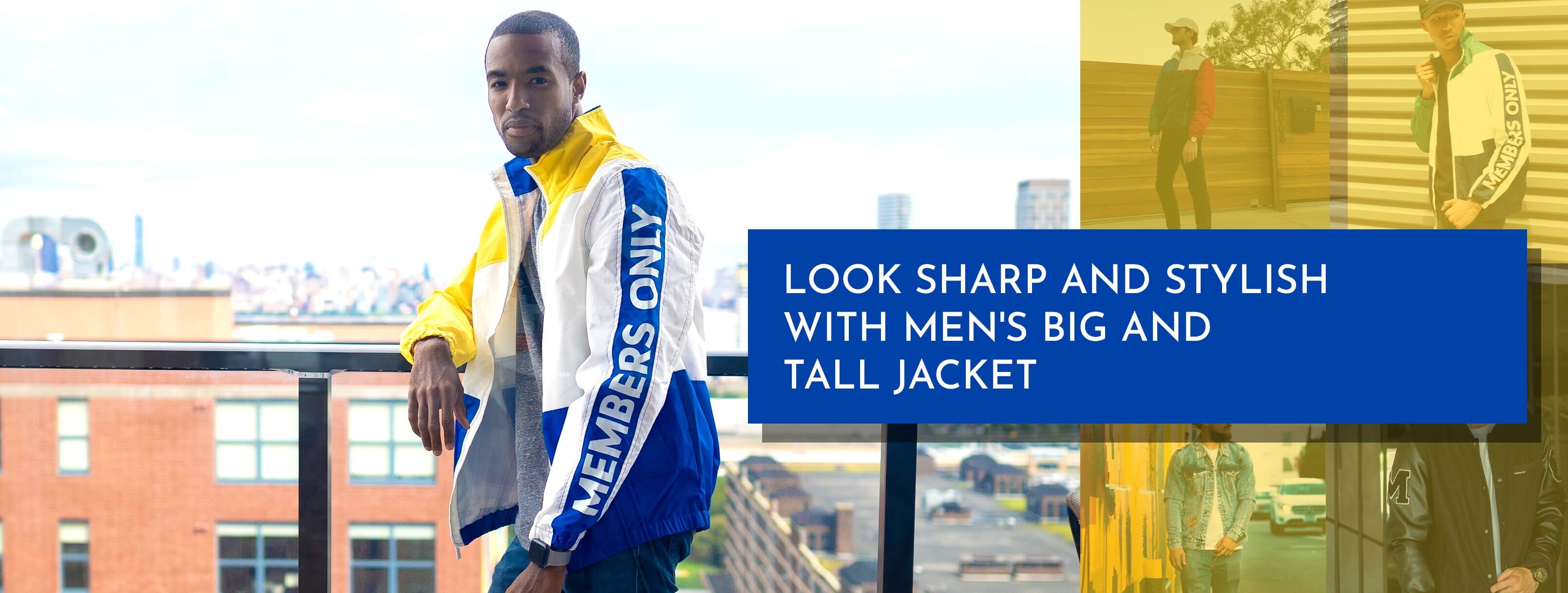 Members Only Big & Tall Big & Tall Classic Iconic Racer Jacket