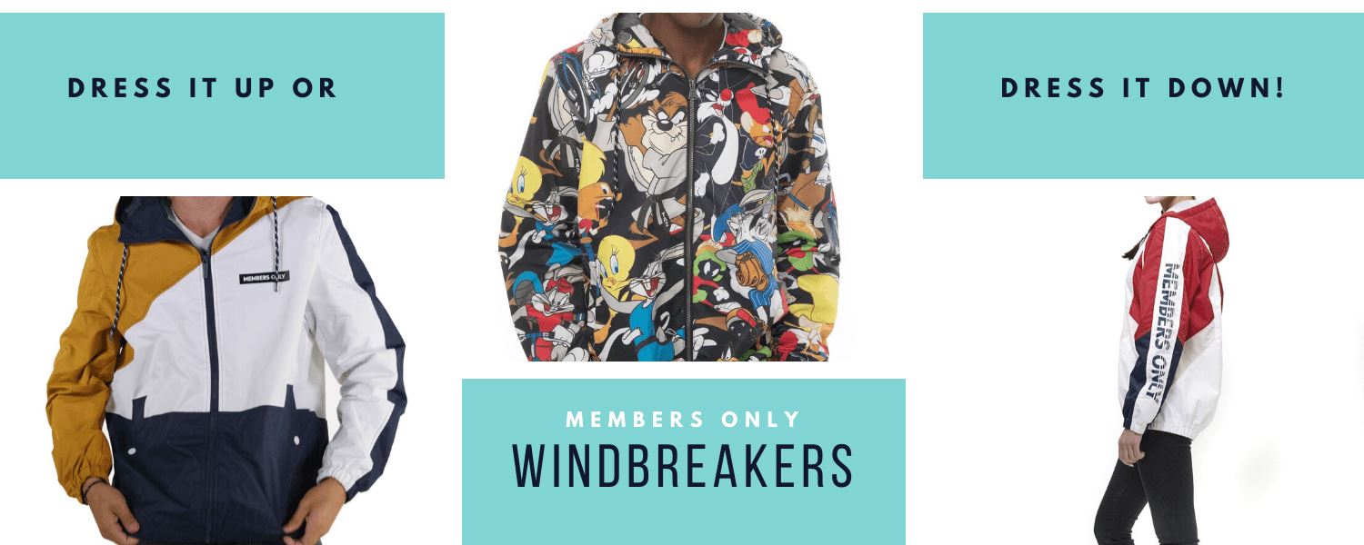 Members Only Windbreaker Jacket 