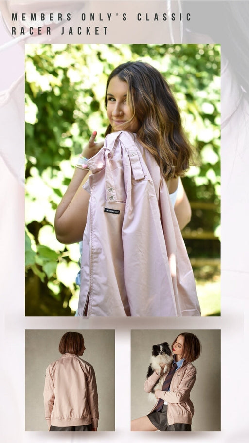 Unleash Your Inner Barbie: Embrace The Iconic Pink With Members Only's Classic Racer Jacket And Women's Washed Satin Boyfriend Jacket!