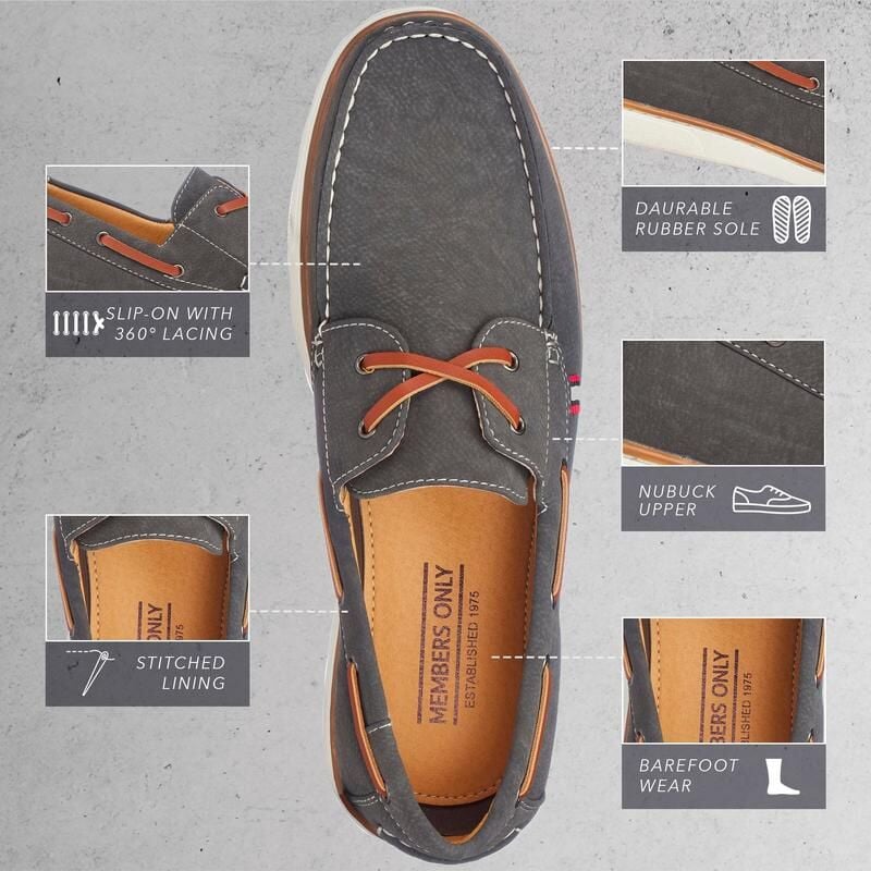 Men's Deck Boat Shoes Men's Shoes Members Only 