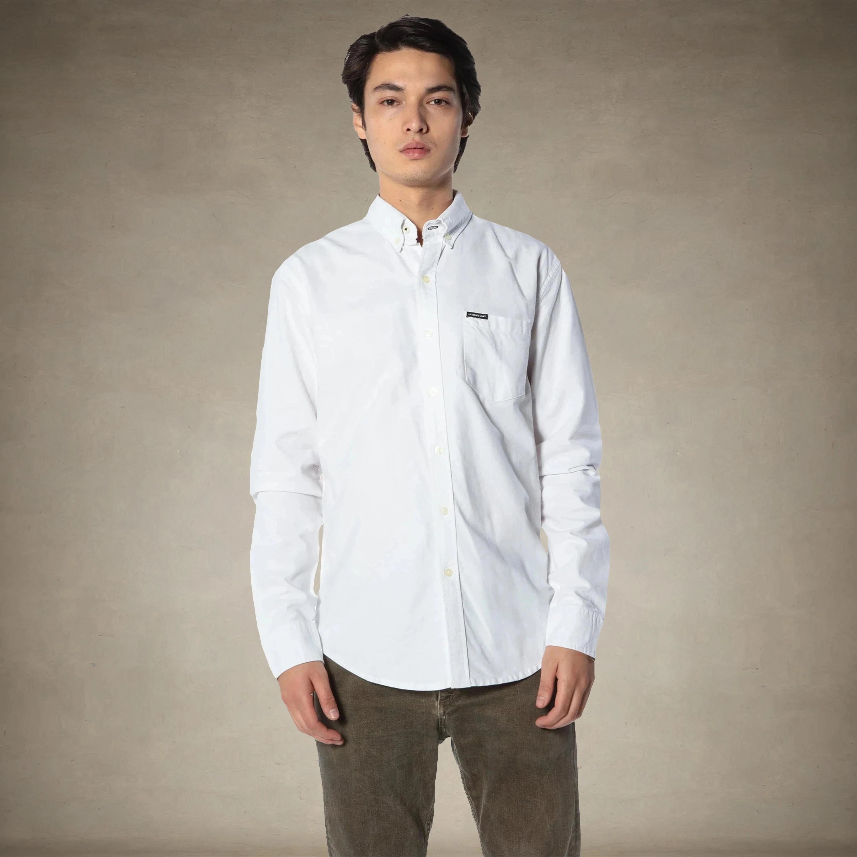 Oxford Button-Up Dress Shirt - FINAL SALE Mens Shirt Members Only® White Small 