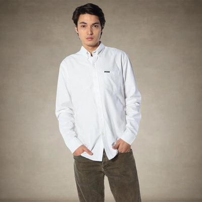 Men's Oxford Button-Up Dress Shirt - FINAL SALE Men's Jackets Members Only White S 