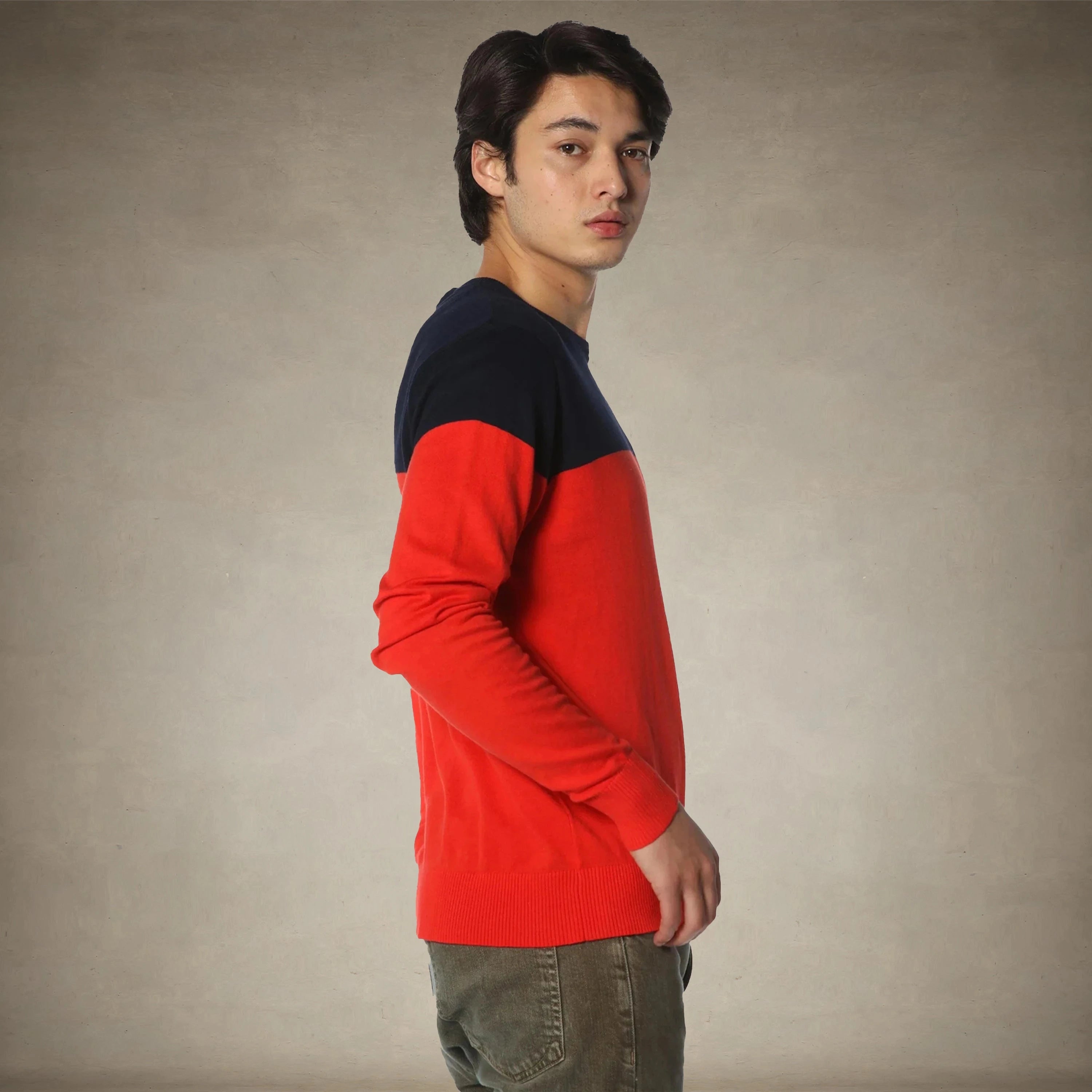 Men's Color Block Pullover Sweater - FINAL SALE Mens Shirt Members Only® 