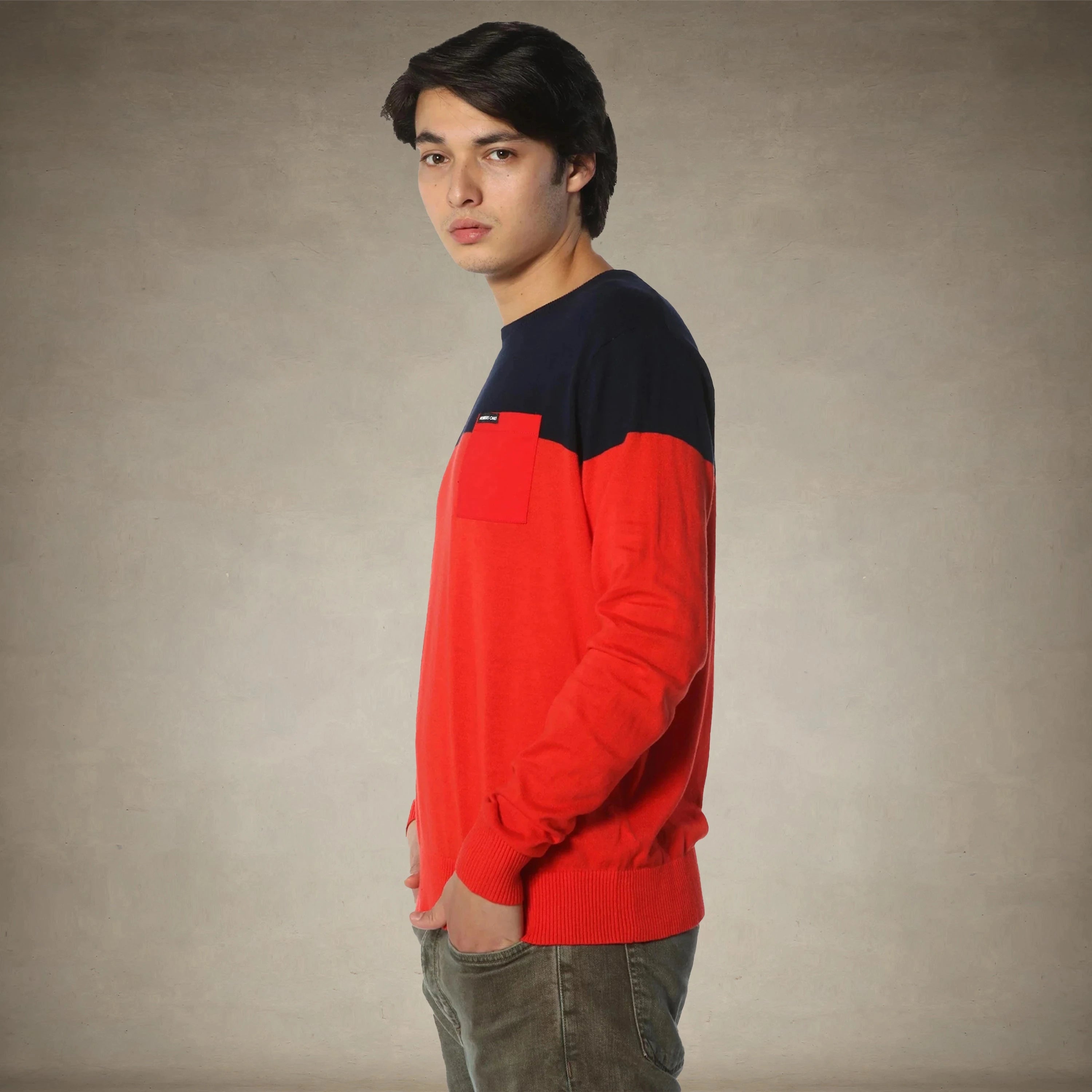 Men's Color Block Pullover Sweater - FINAL SALE Mens Shirt Members Only® 