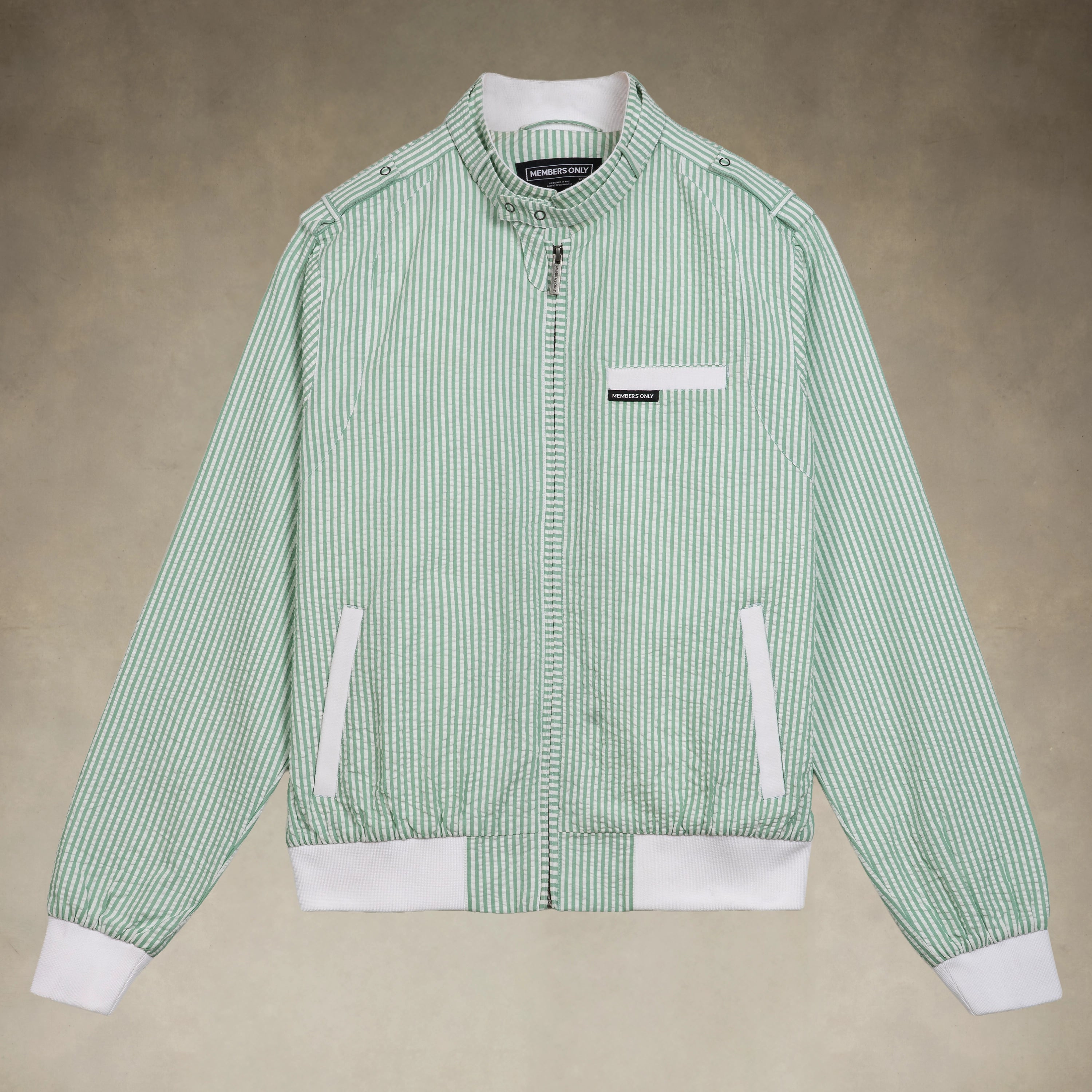 Men's Seersucker Iconic Racer Jacket