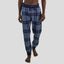 Men's Flannel Jogger Lounge Pants - GREY/BLUE Men's Sleep Pant Members Only 