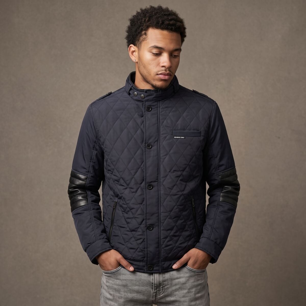 Members Only Men's Belmont Quilted jacket - Navy
