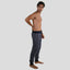 Men's Flannel Jogger Lounge Pants - GREY/RED Men's Sleep Pant Members Only 