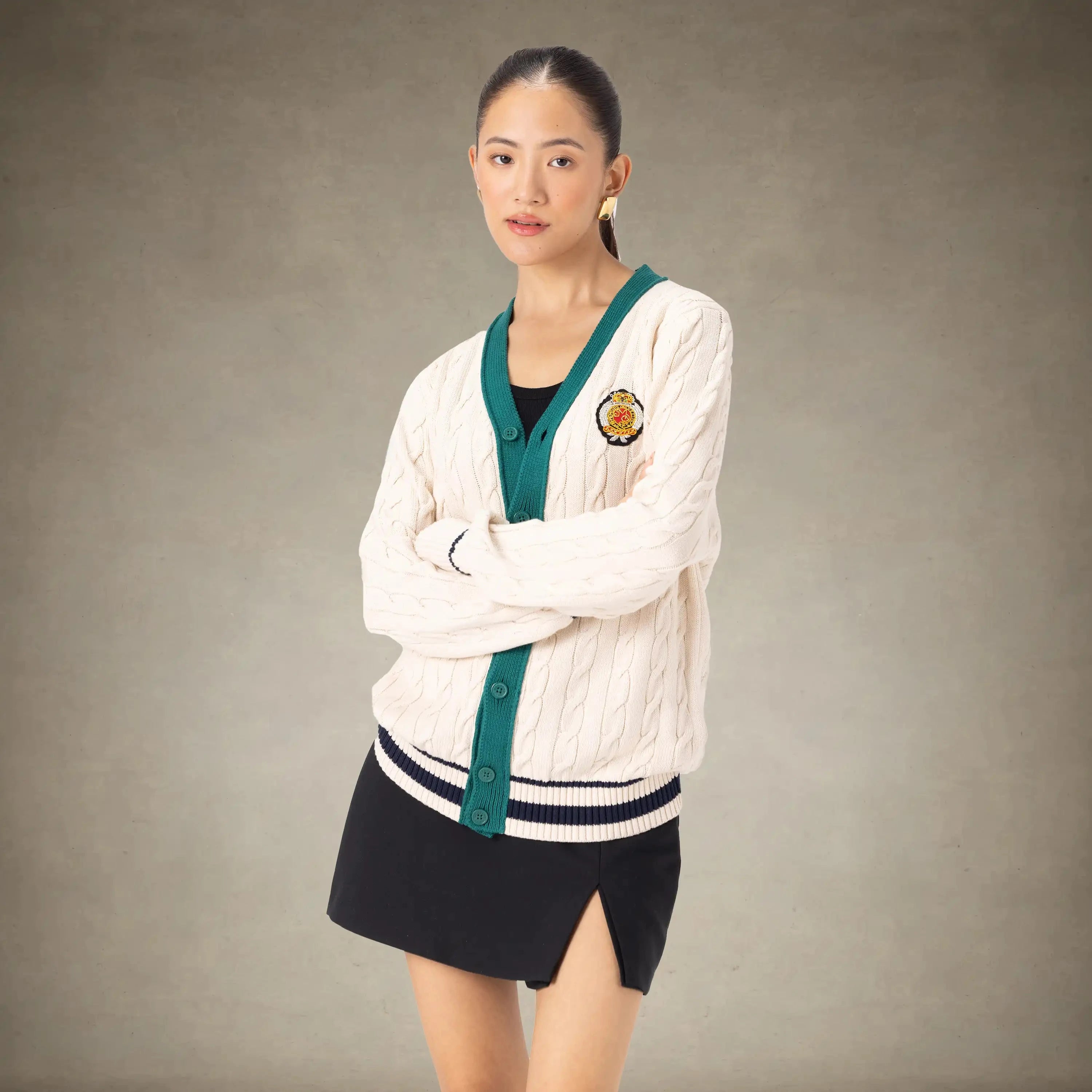 Women's Cable Knit Cardigan Members Only® 